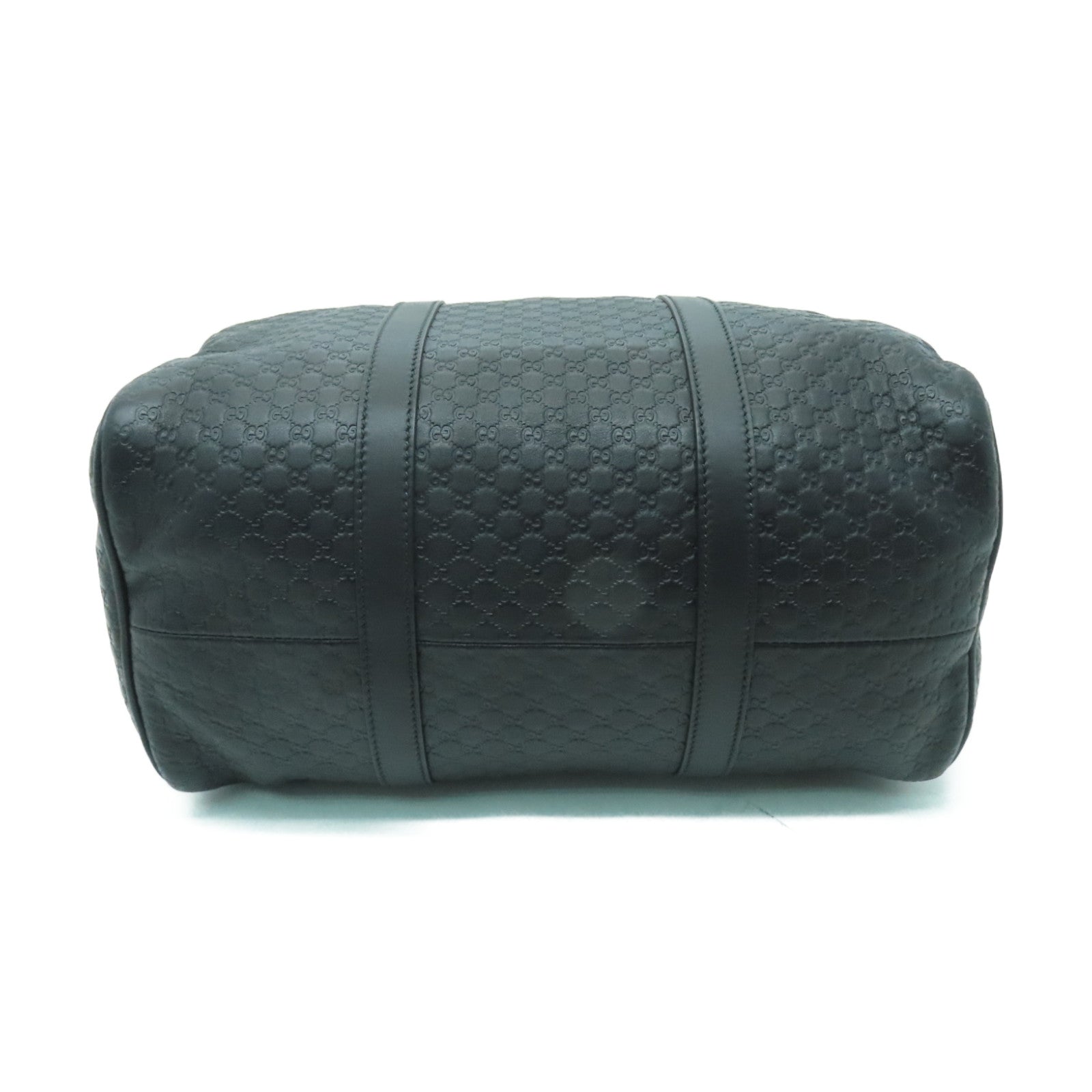 GUCCI 牛皮皮革Boston Bag金扣波士頓包黑色