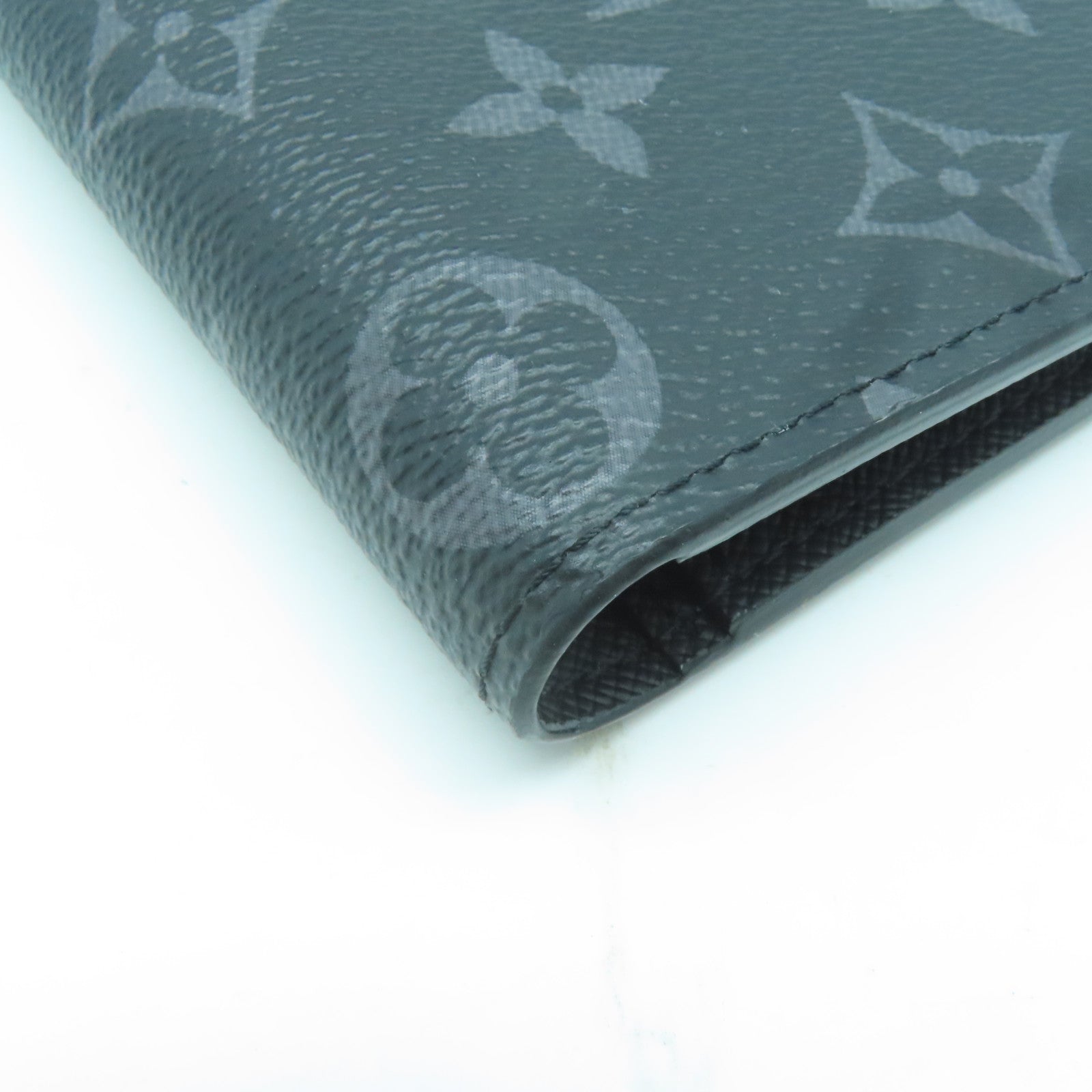 LOUIS VUITTON Monogram Eclipse Brazza Long Wallet銀扣長錢包黑色