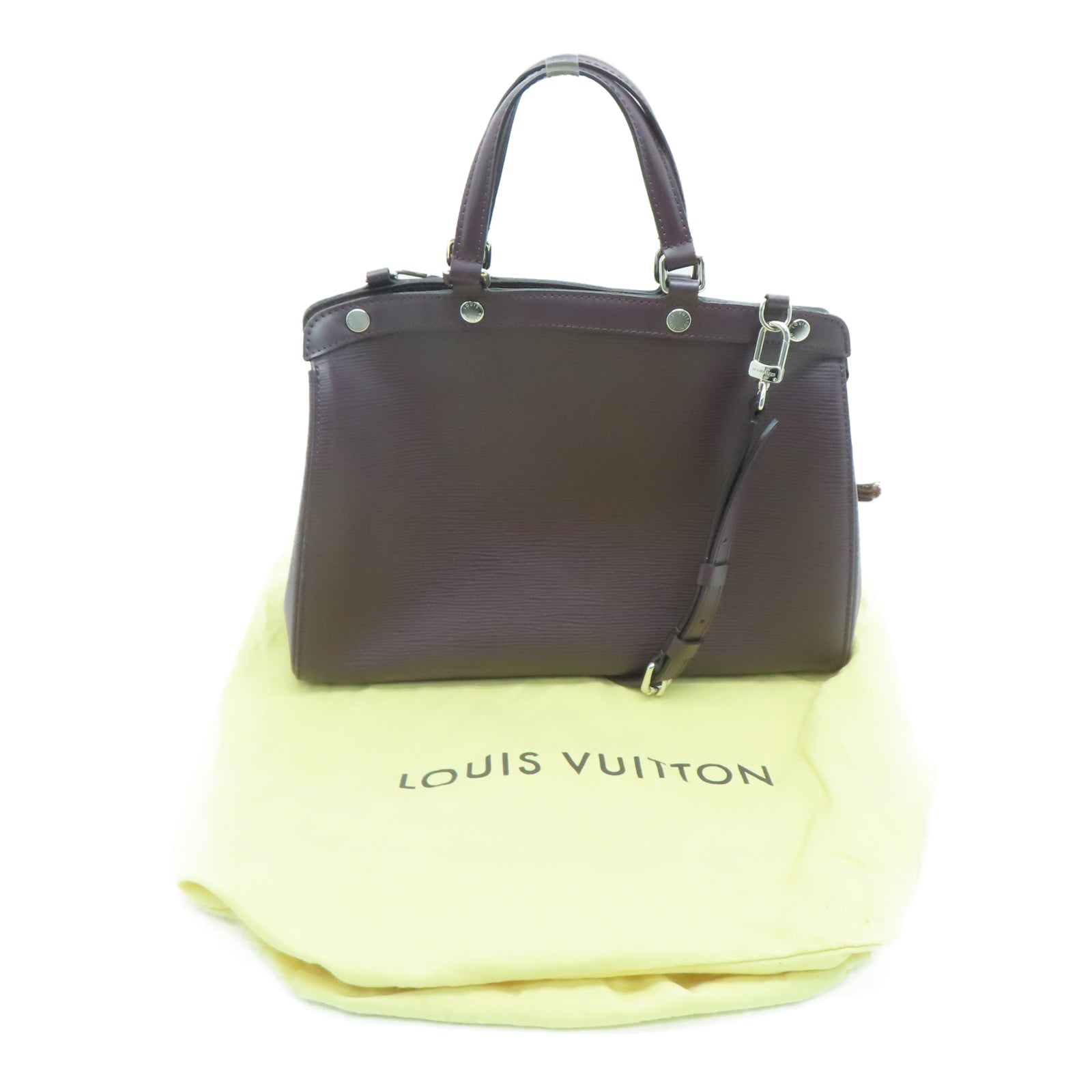 LOUIS VUITTON 【激減優惠】Epi Blair MM銀扣手挽肩背兩用袋棕色
