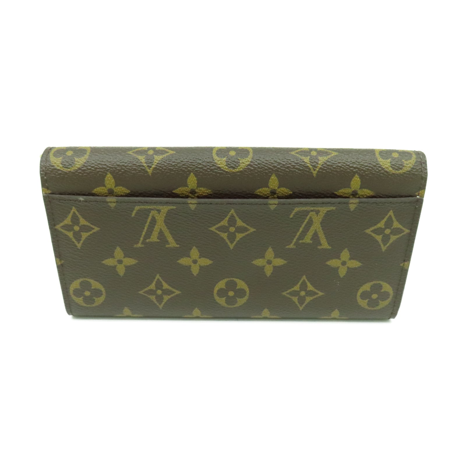 LOUIS VUITTON Monogram Wallet金扣長錢包棕色