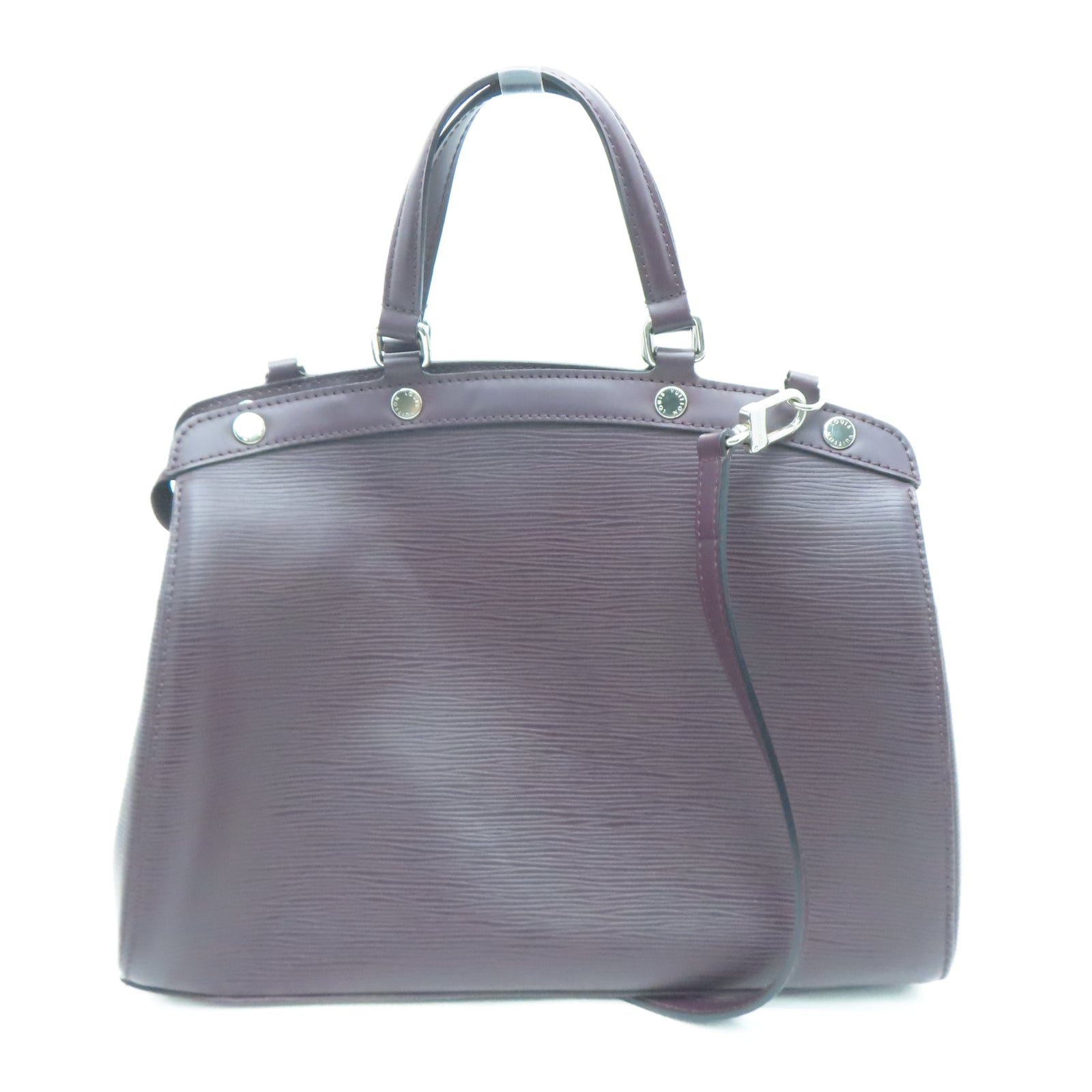 LOUIS VUITTON 【激減優惠】Epi Blair MM銀扣手挽肩背兩用袋棕色