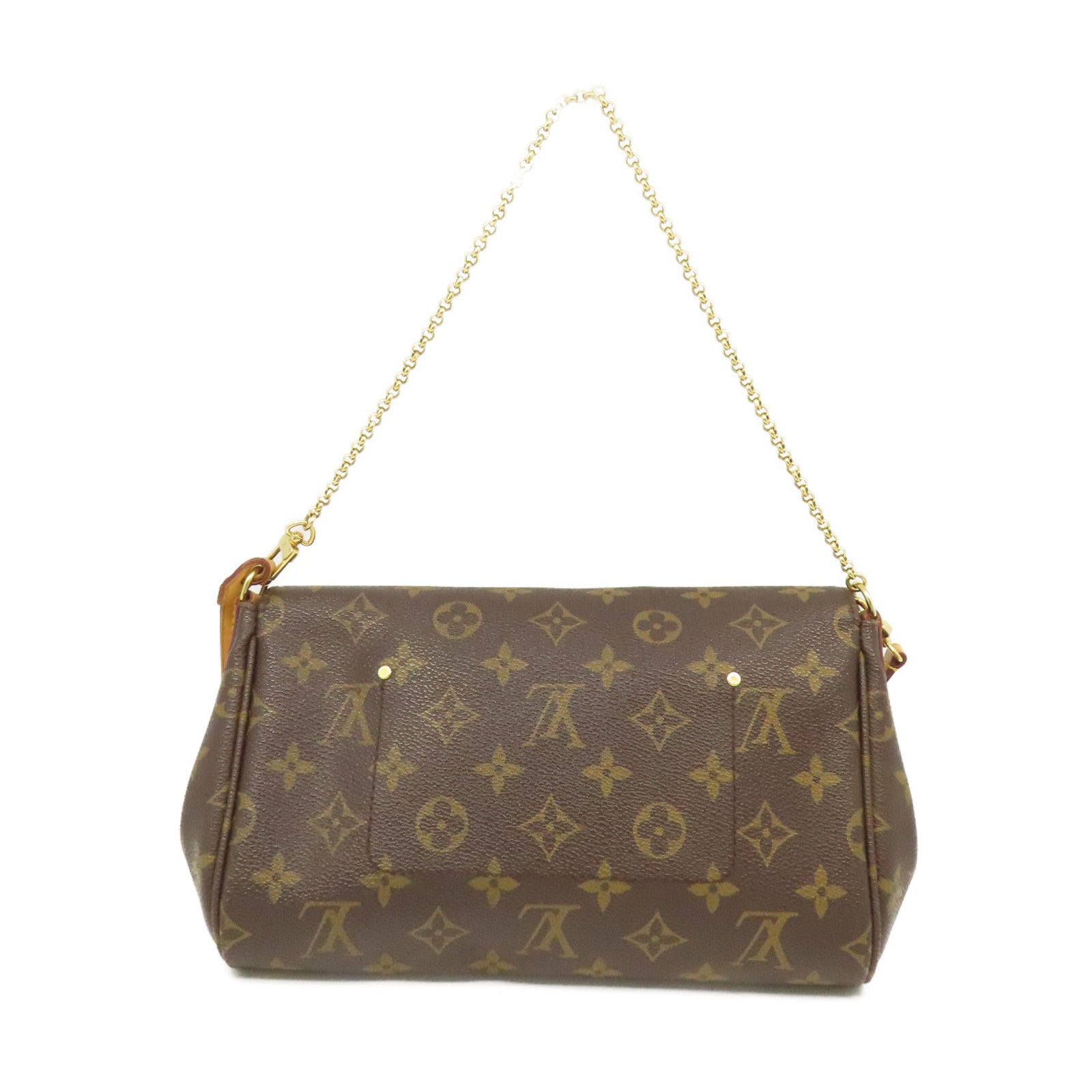 LOUIS VUITTON Monogram Favorite MM 2Way Shoulder Bag手挽肩背兩用袋啡色