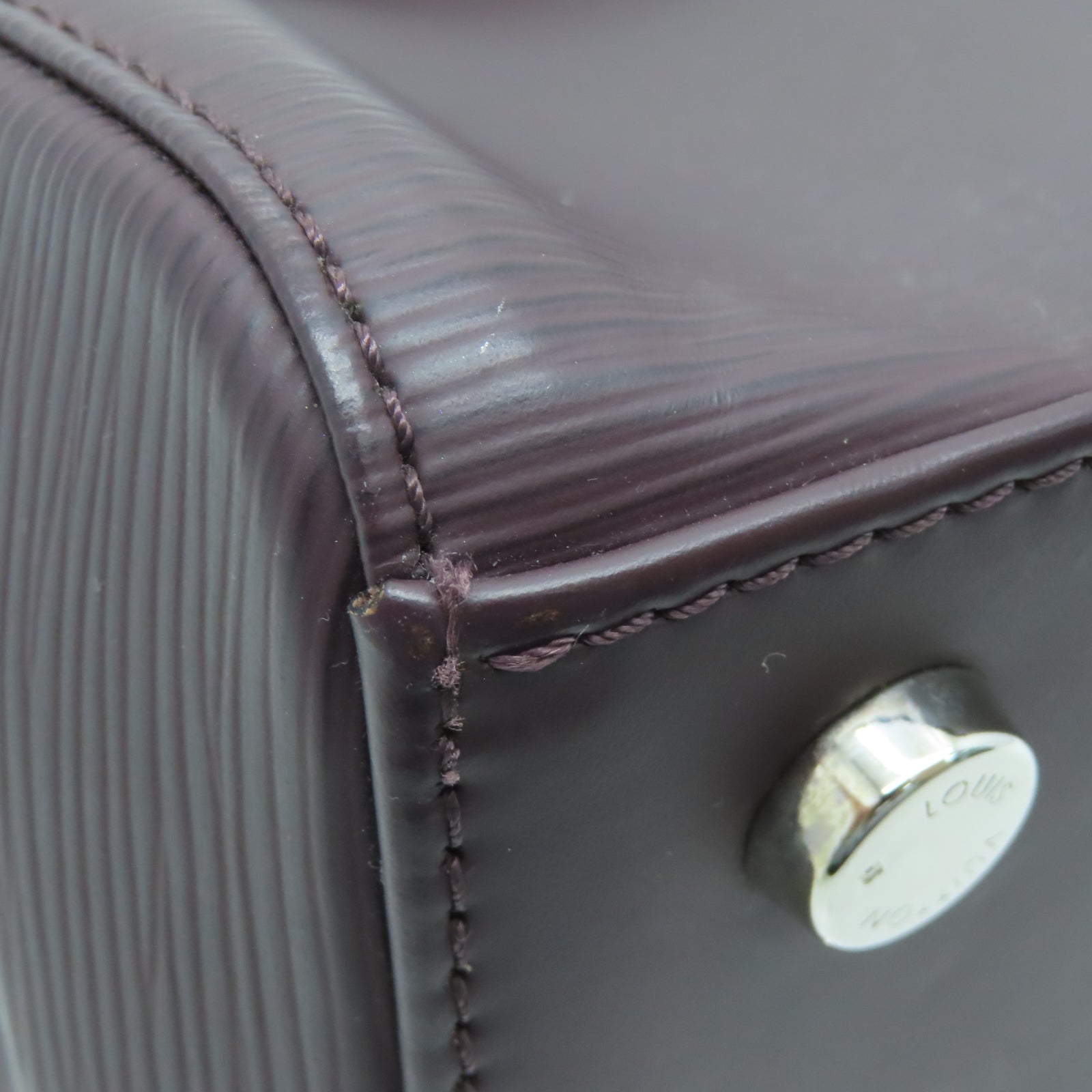 LOUIS VUITTON 【激減優惠】Epi Blair MM銀扣手挽肩背兩用袋棕色