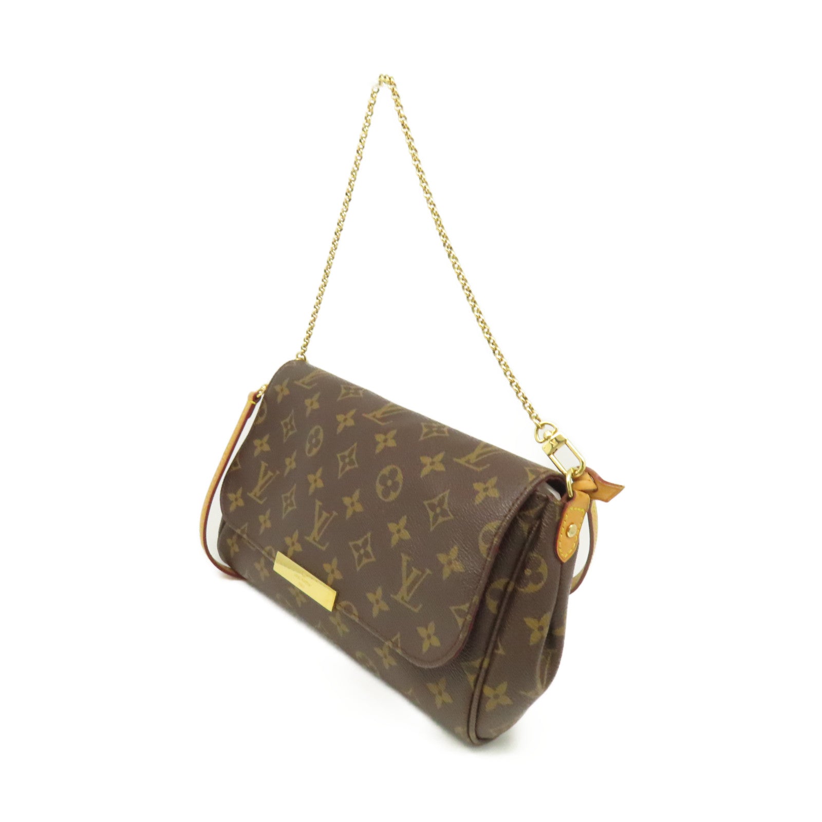 LOUIS VUITTON Monogram Favorite MM 2Way Shoulder Bag手挽肩背兩用袋啡色