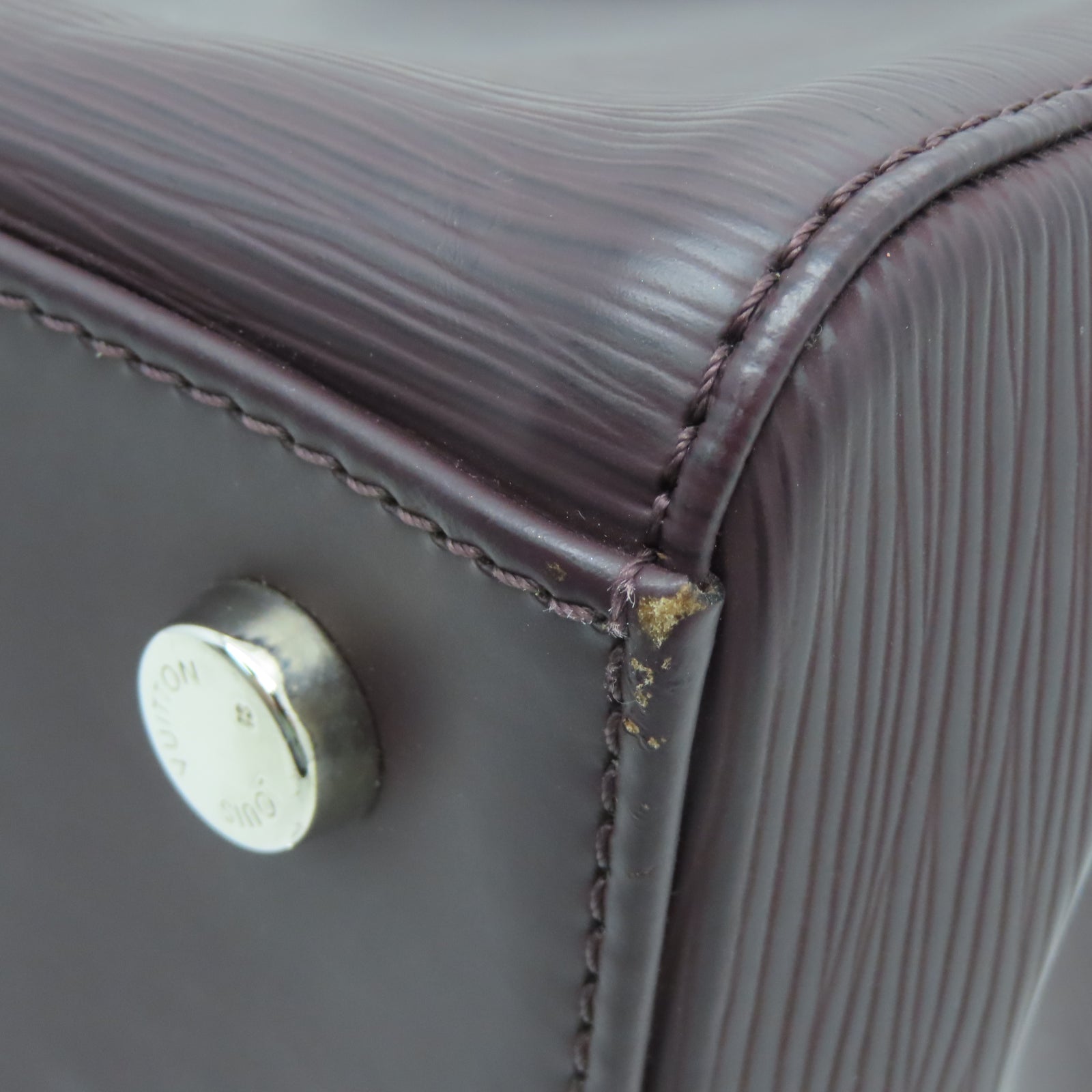 LOUIS VUITTON 【激減優惠】Epi Blair MM銀扣手挽肩背兩用袋棕色