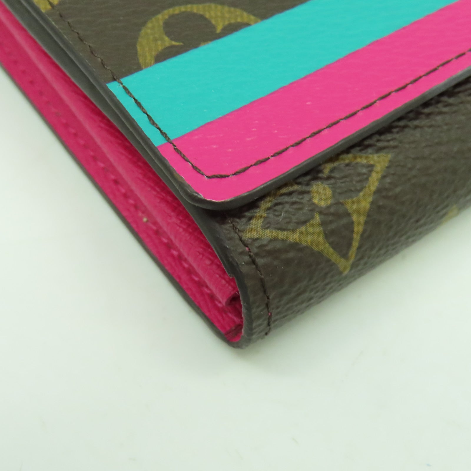 LOUIS VUITTON Monogram Wallet金扣長錢包棕色