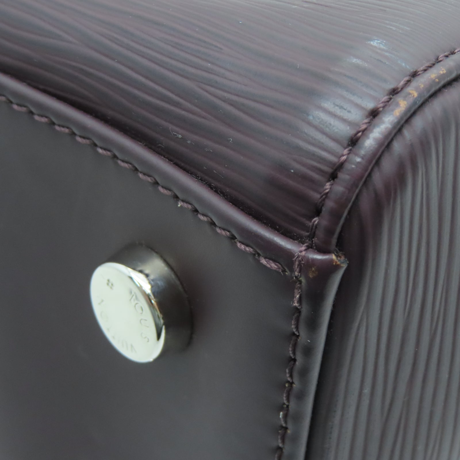 LOUIS VUITTON 【激減優惠】Epi Blair MM銀扣手挽肩背兩用袋棕色
