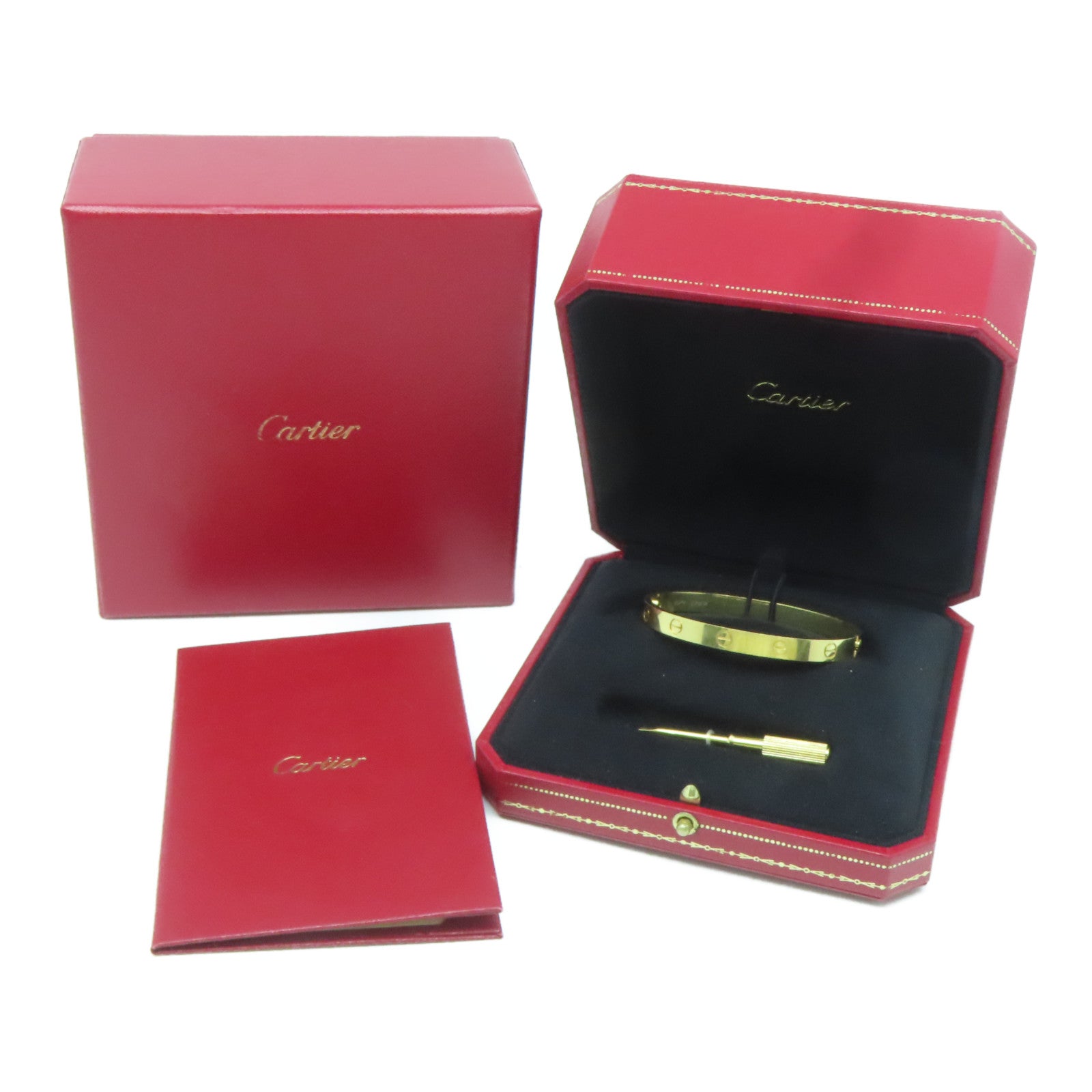 CARTIER 18K黃金Love Bracelet手鐲金色