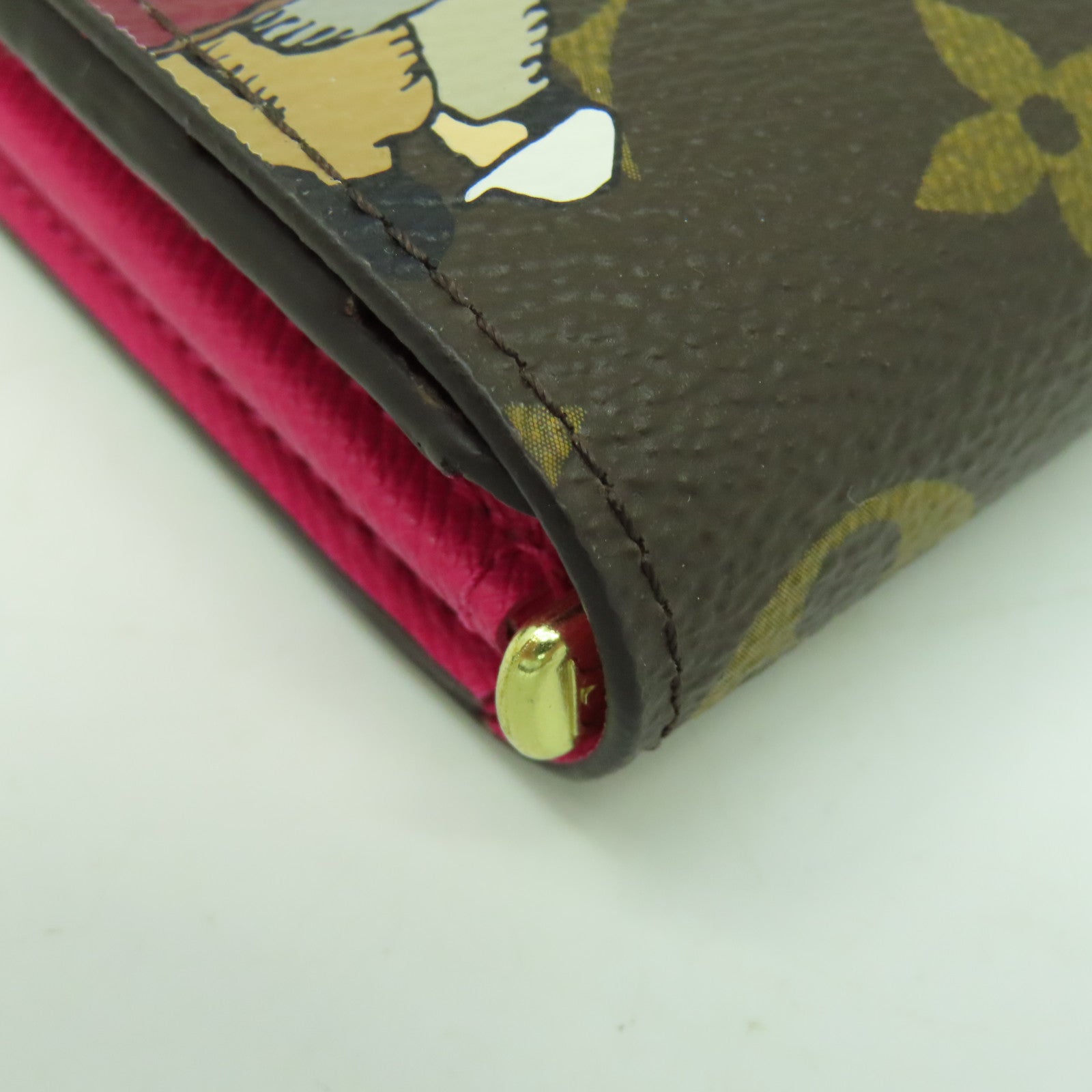 LOUIS VUITTON Monogram Wallet金扣長錢包棕色