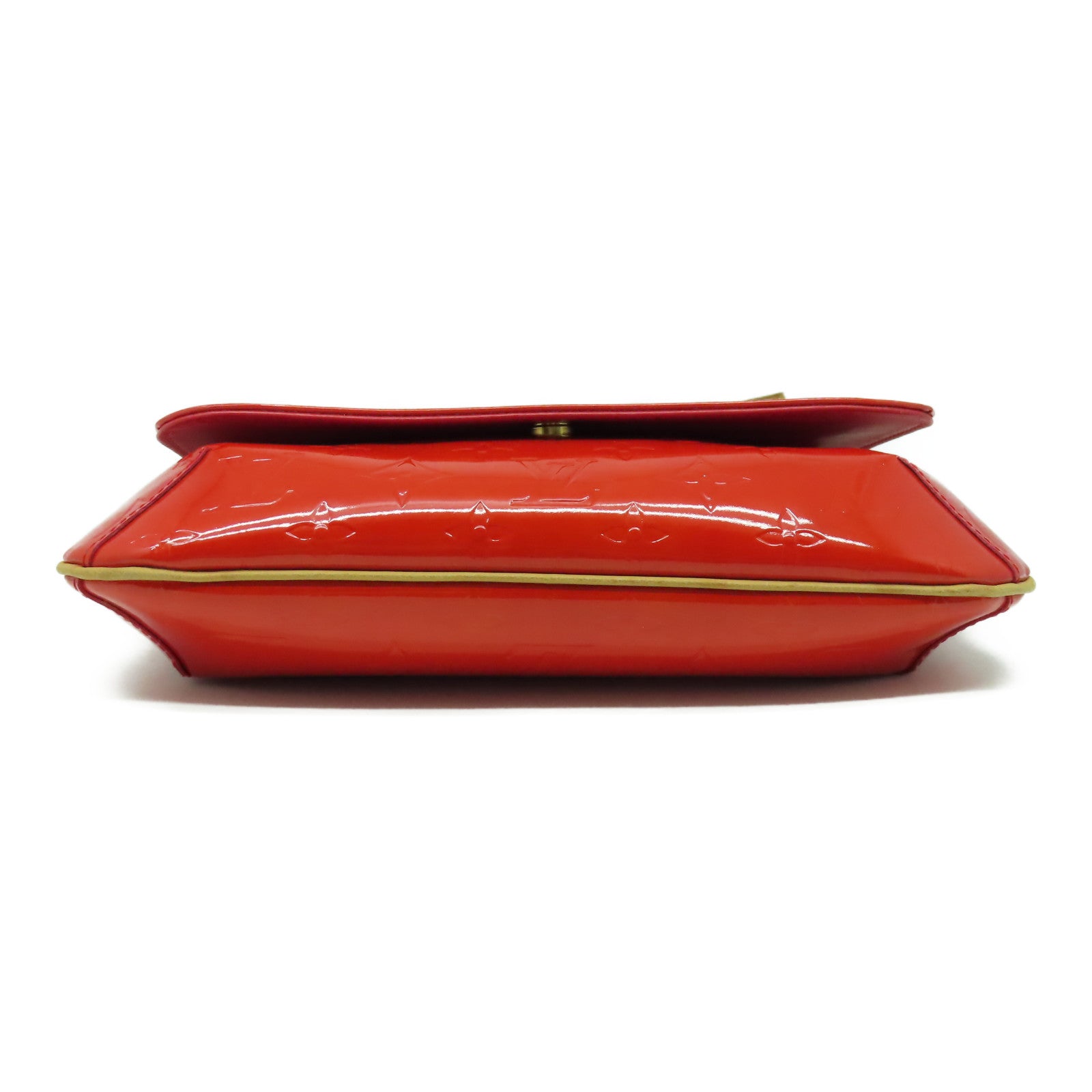 LOUIS VUITTON Monogram Vernis Thompson Street金扣肩背袋紅色
