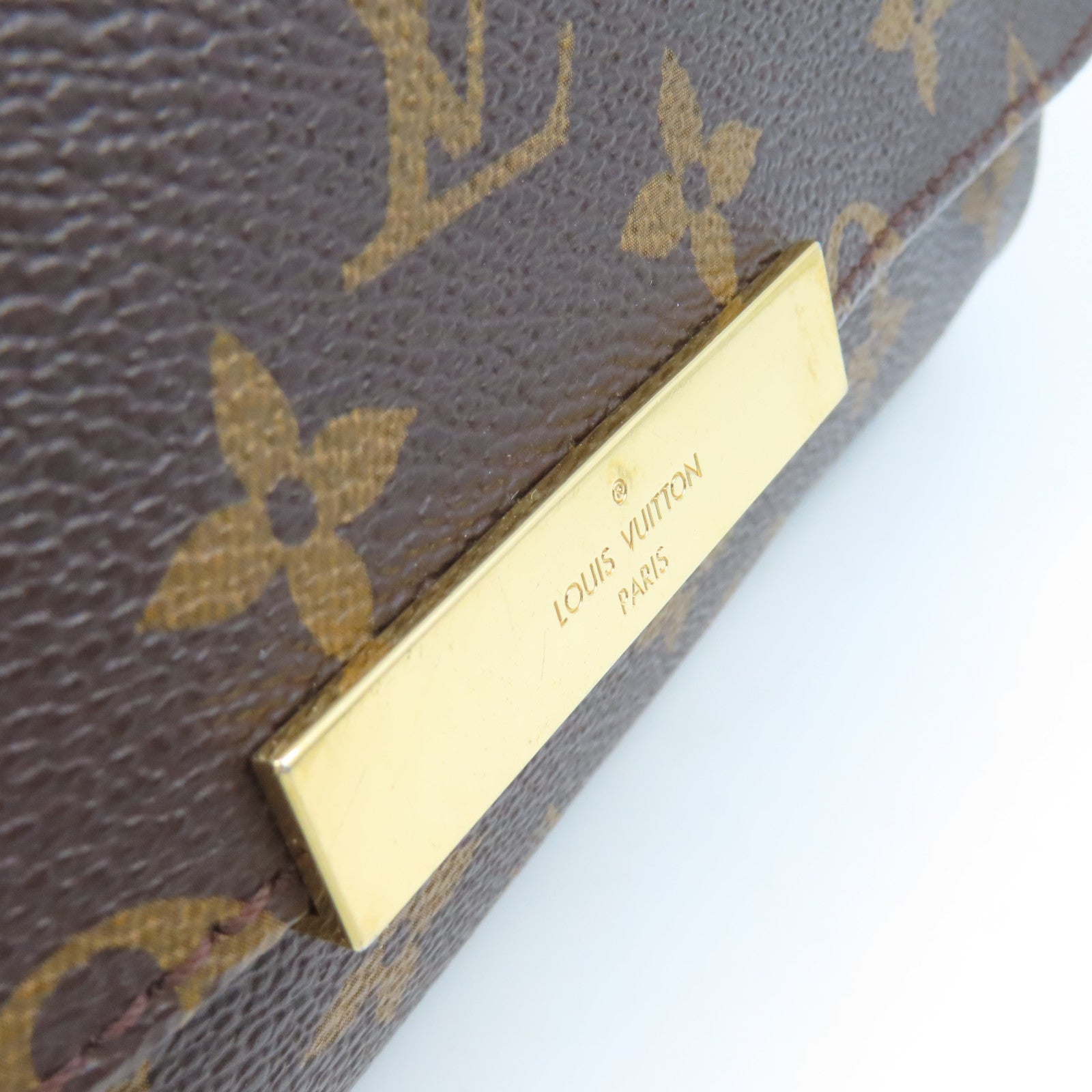 LOUIS VUITTON Monogram Favorite MM 2Way Shoulder Bag手挽肩背兩用袋啡色
