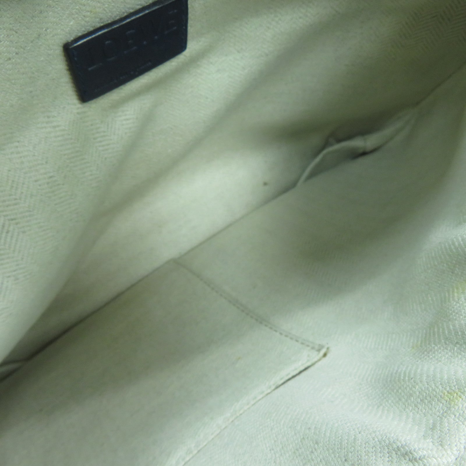 LOEWE 【激減優惠】牛皮皮革Shoulder Bag銀扣肩背袋深藍色