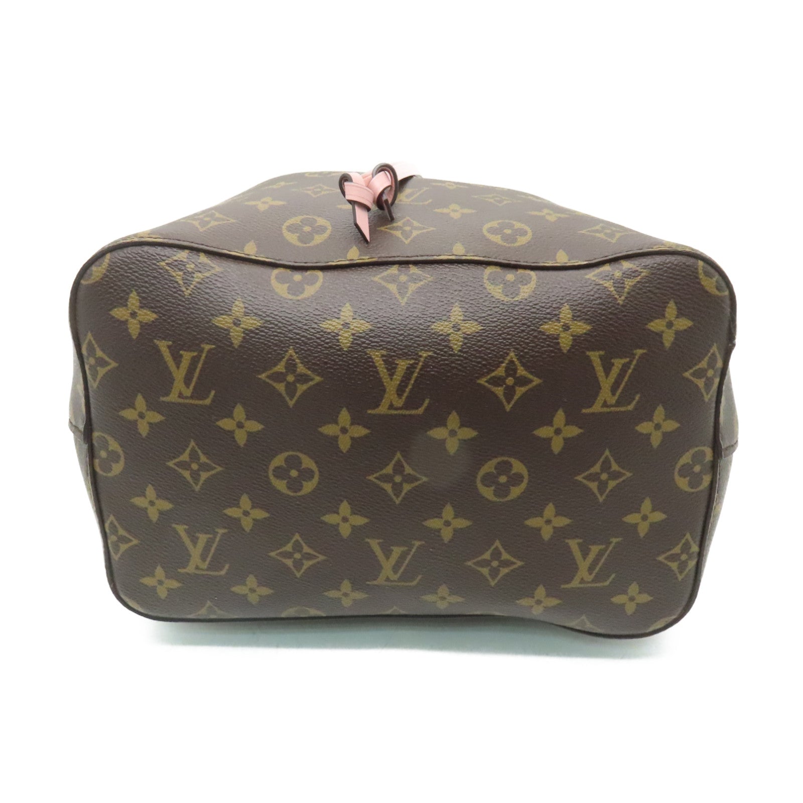 LOUIS VUITTON Monogram Neo Noe MM金扣肩背袋啡色/粉紅色