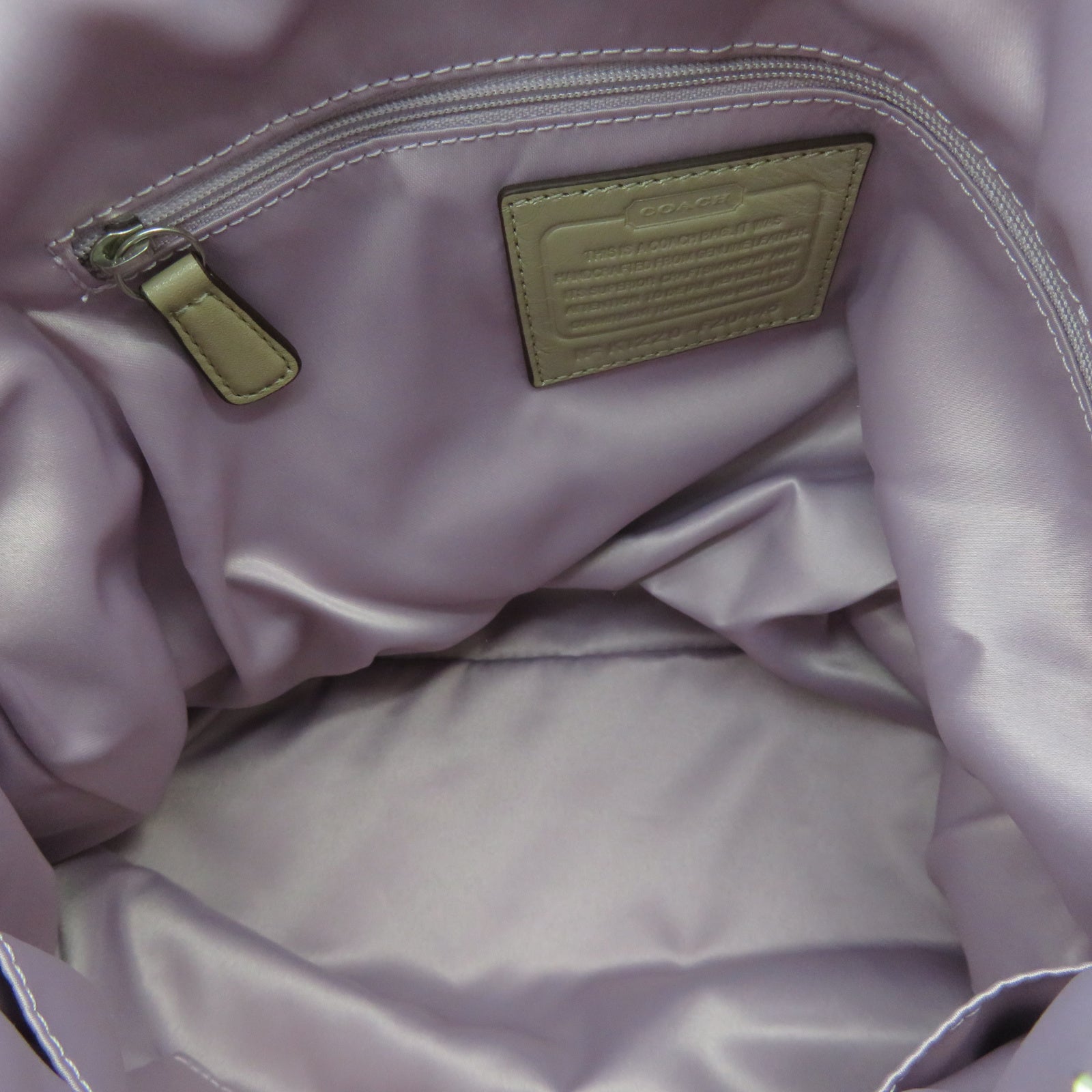 COACH 【激减优惠】皮革Shoulder Bag银扣肩背袋银色