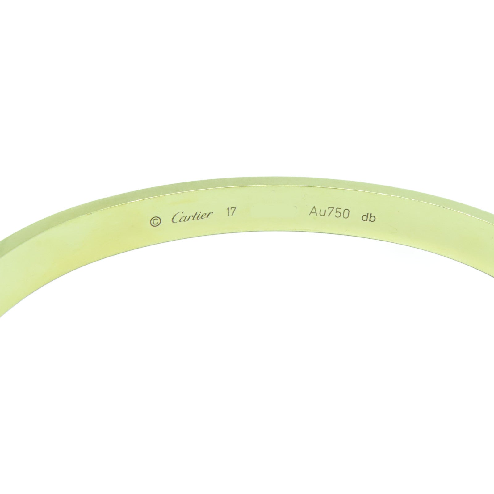 CARTIER 18K黃金Love Bracelet手鐲金色