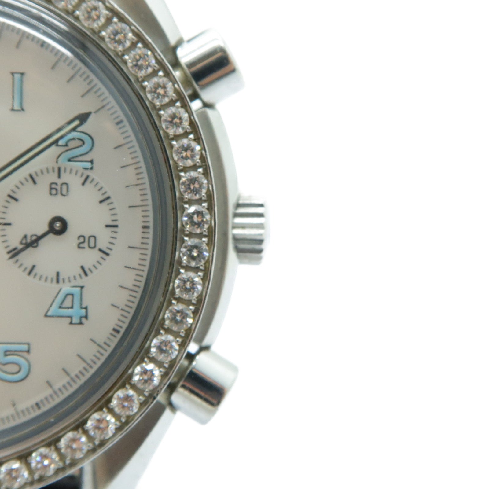 OMEGA Speedmaster不鏽鋼/皮革手錶自動機芯銀色/黑色