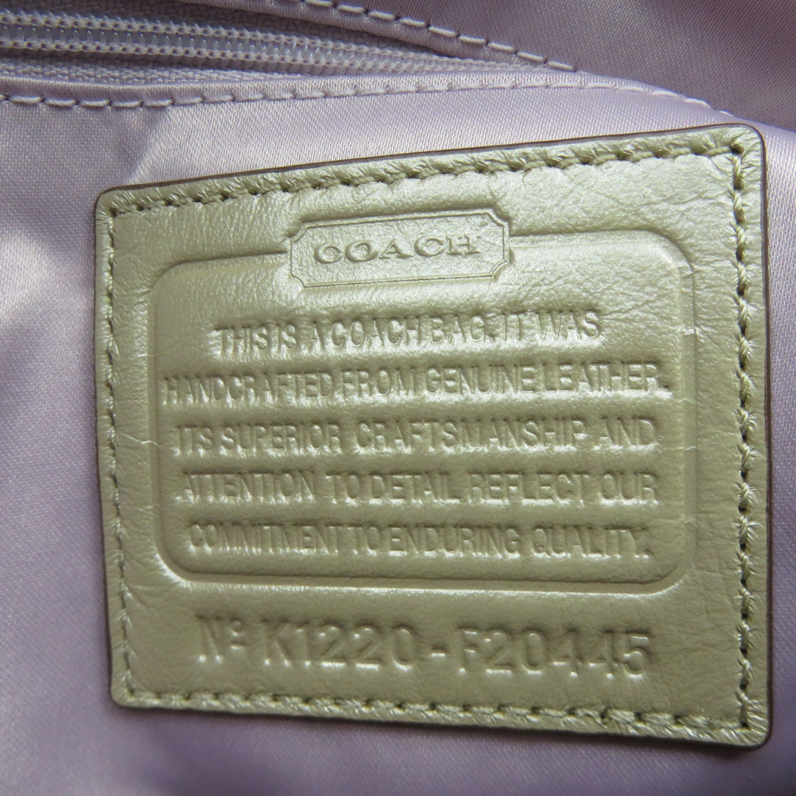 COACH 【激减优惠】皮革Shoulder Bag银扣肩背袋银色