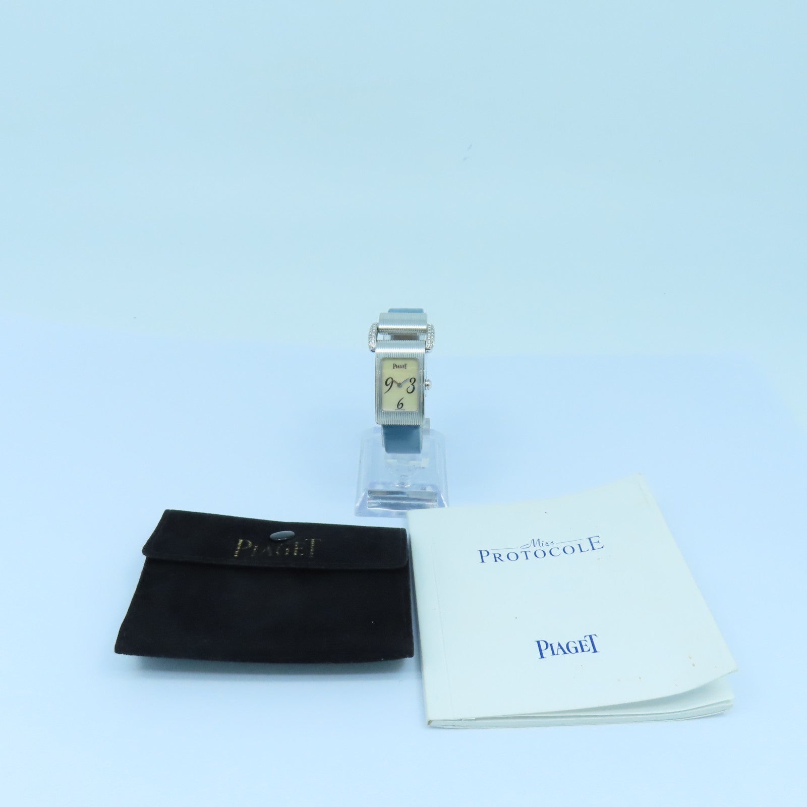 PIAGET Miss Protocole18K白金手表石英机芯米色