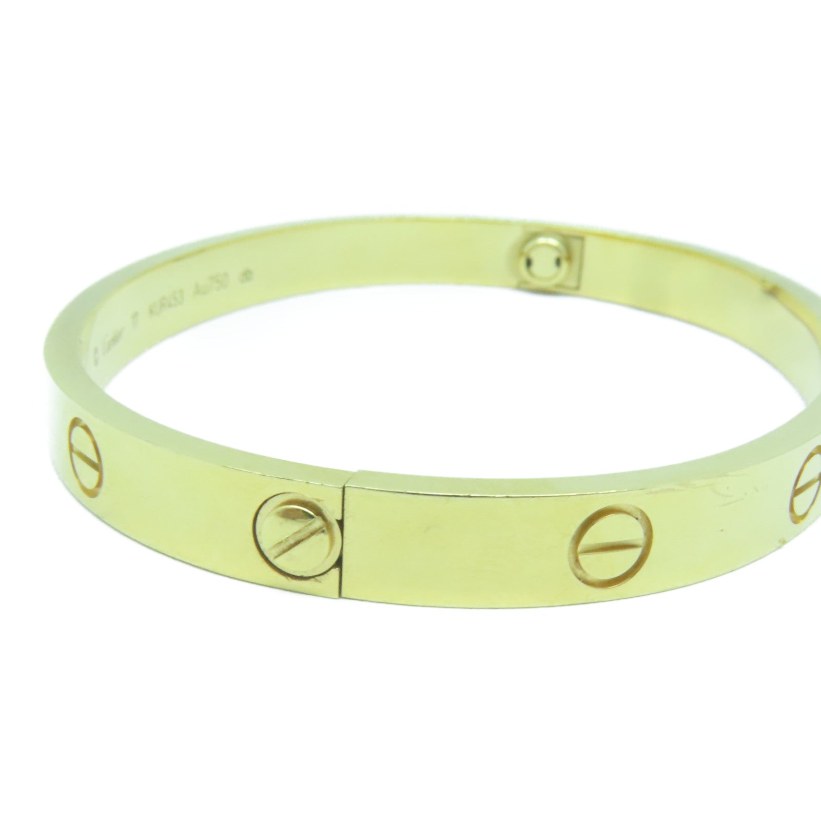 CARTIER 18K黃金Love Bracelet手鐲金色