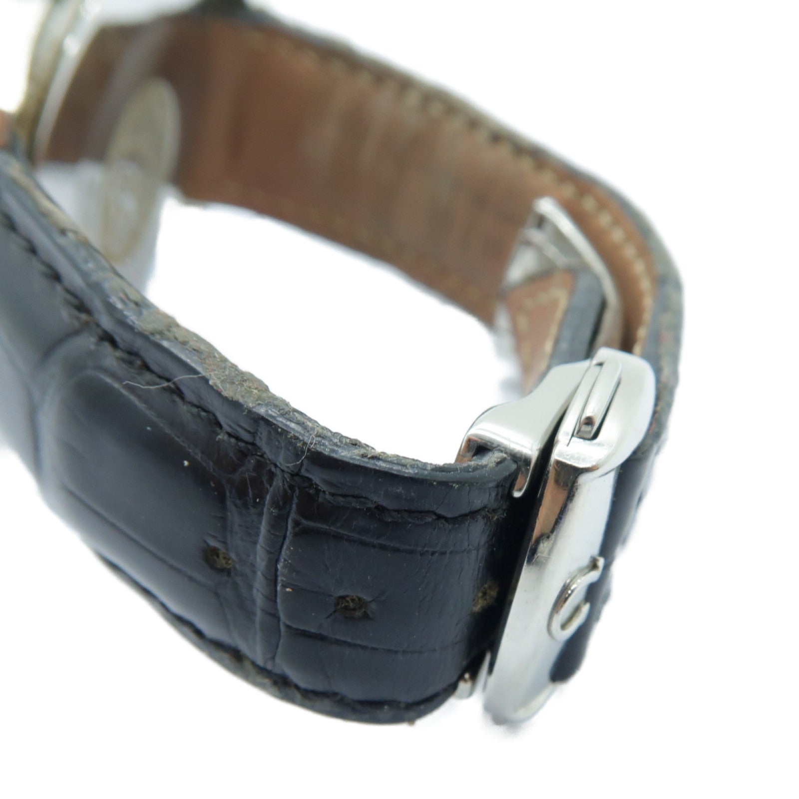 OMEGA Speedmaster不鏽鋼/皮革手錶自動機芯銀色/黑色
