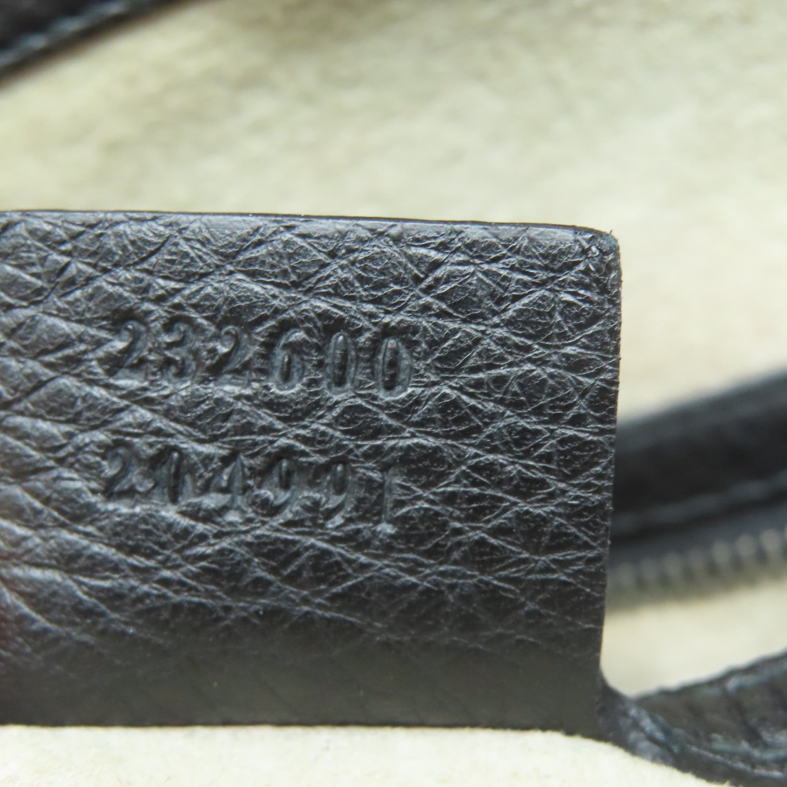 GUCCI 牛皮皮革Hand Bag銀扣肩背袋黑色