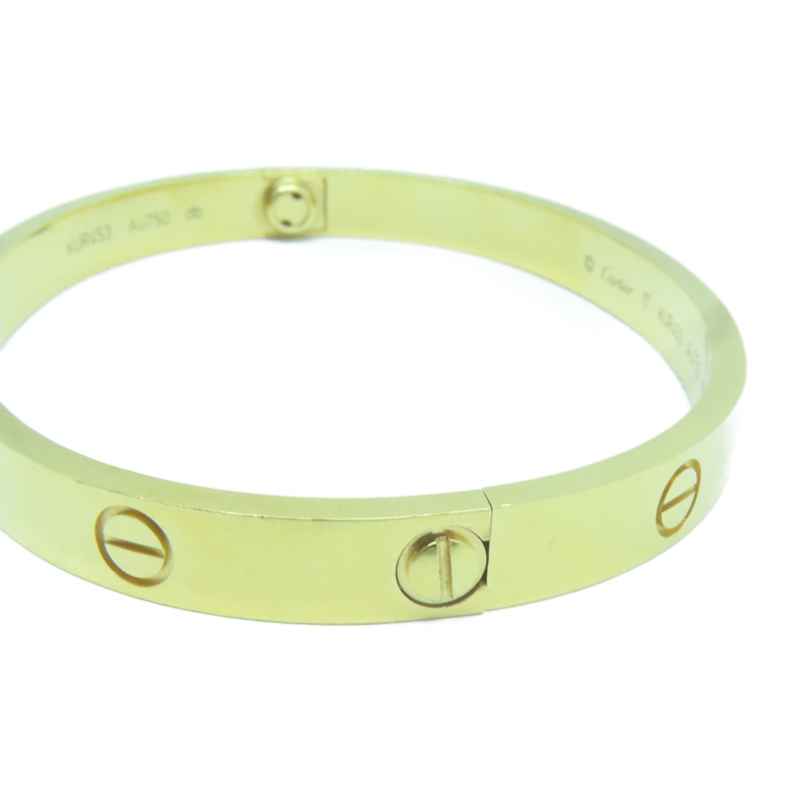 CARTIER 18K黃金Love Bracelet手鐲金色