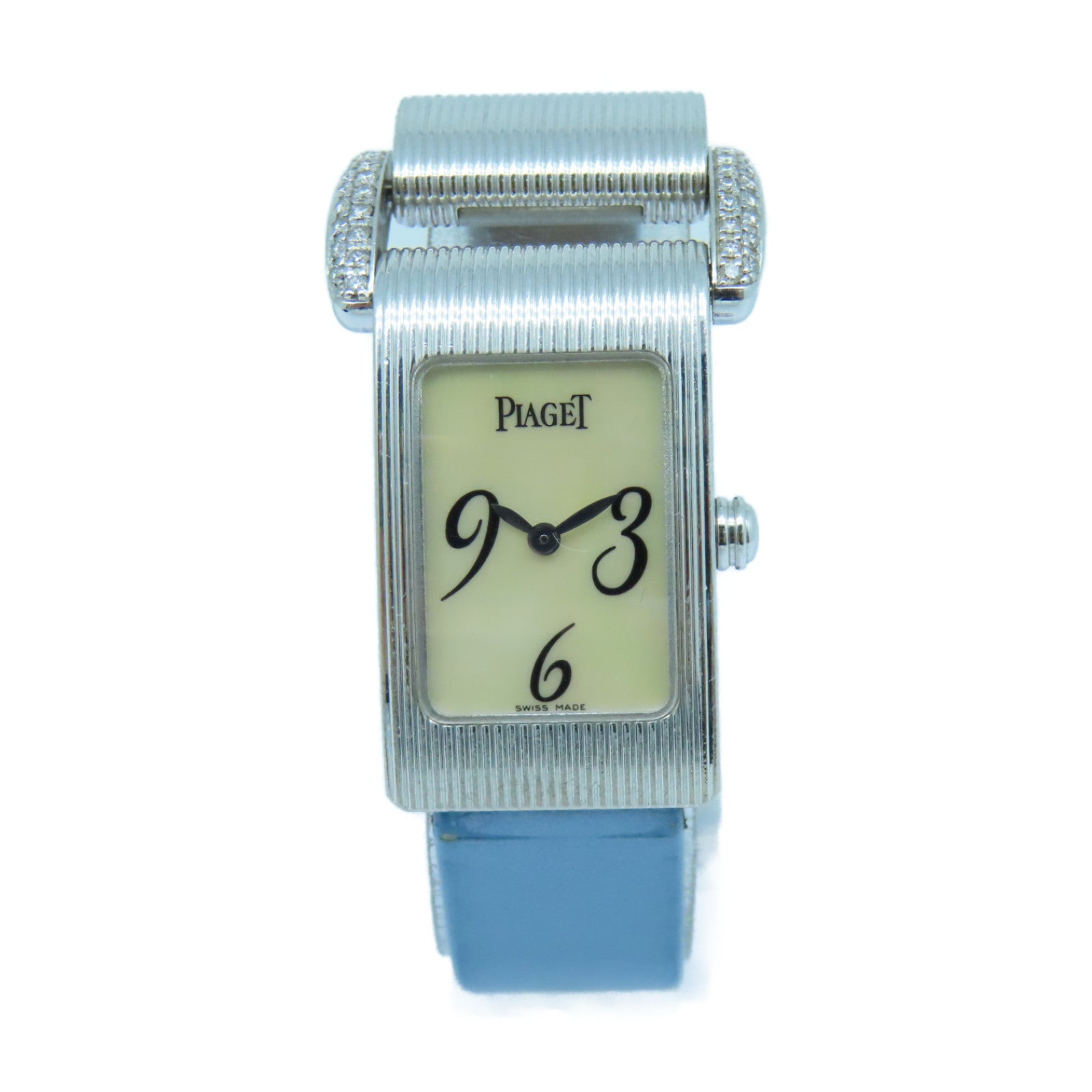 PIAGET Miss Protocole18K白金手表石英机芯米色