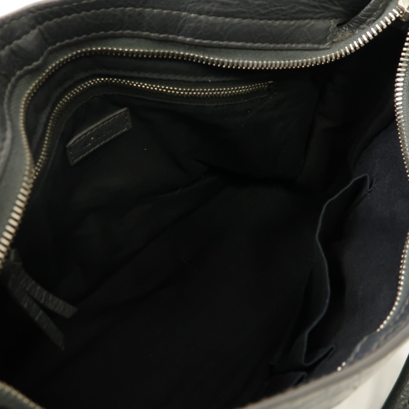BALENCIAGA 牛皮皮革Classic City銀扣手挽肩背兩用袋灰色