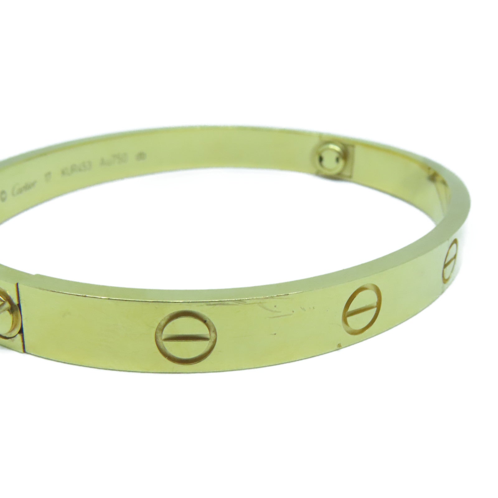 CARTIER 18K黃金Love Bracelet手鐲金色