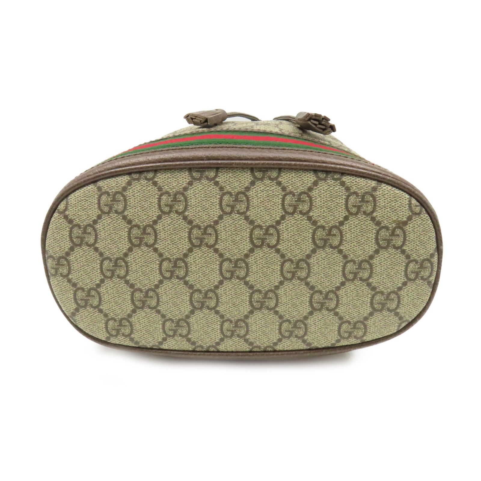 GUCCI 塗層帆布Ophidia GG Small Bucket 2Way Shoulder Bag手挽肩背兩用袋啡色