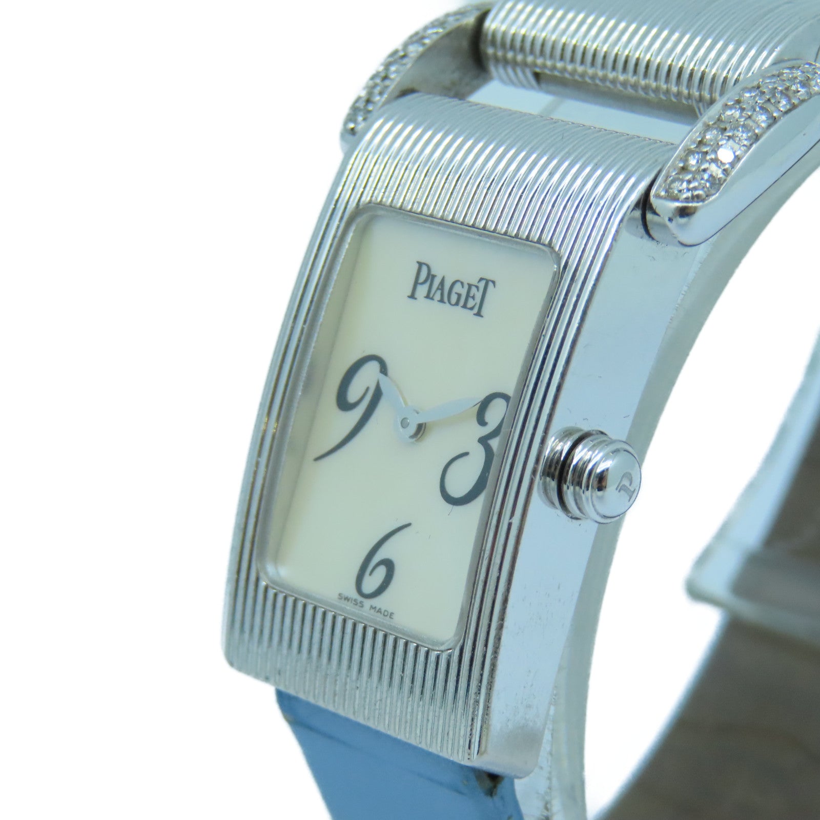 PIAGET Miss Protocole18K白金手表石英机芯米色