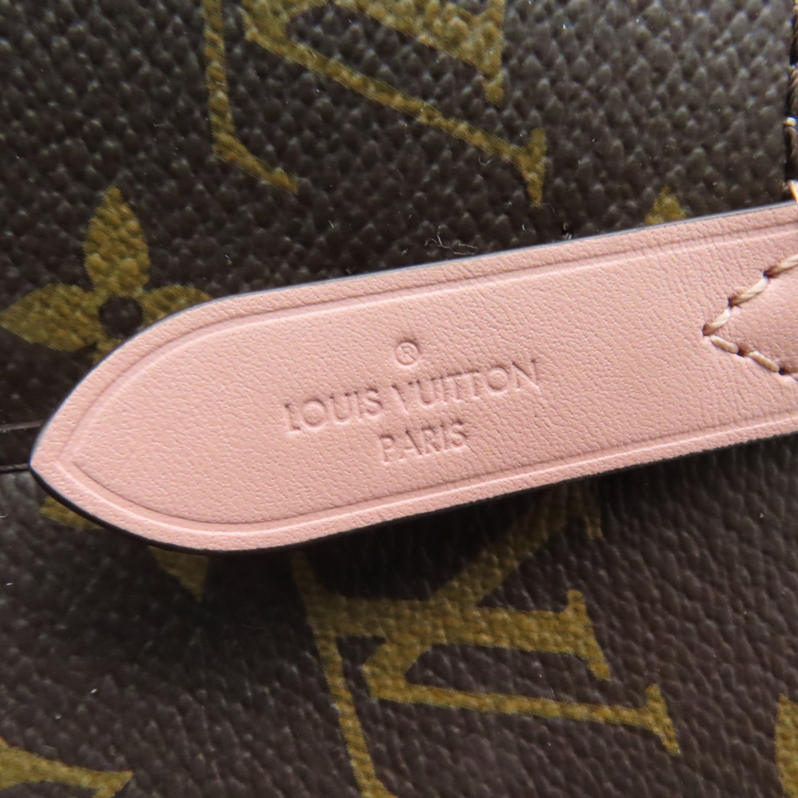 LOUIS VUITTON Monogram Neo Noe MM金扣肩背袋啡色/粉紅色