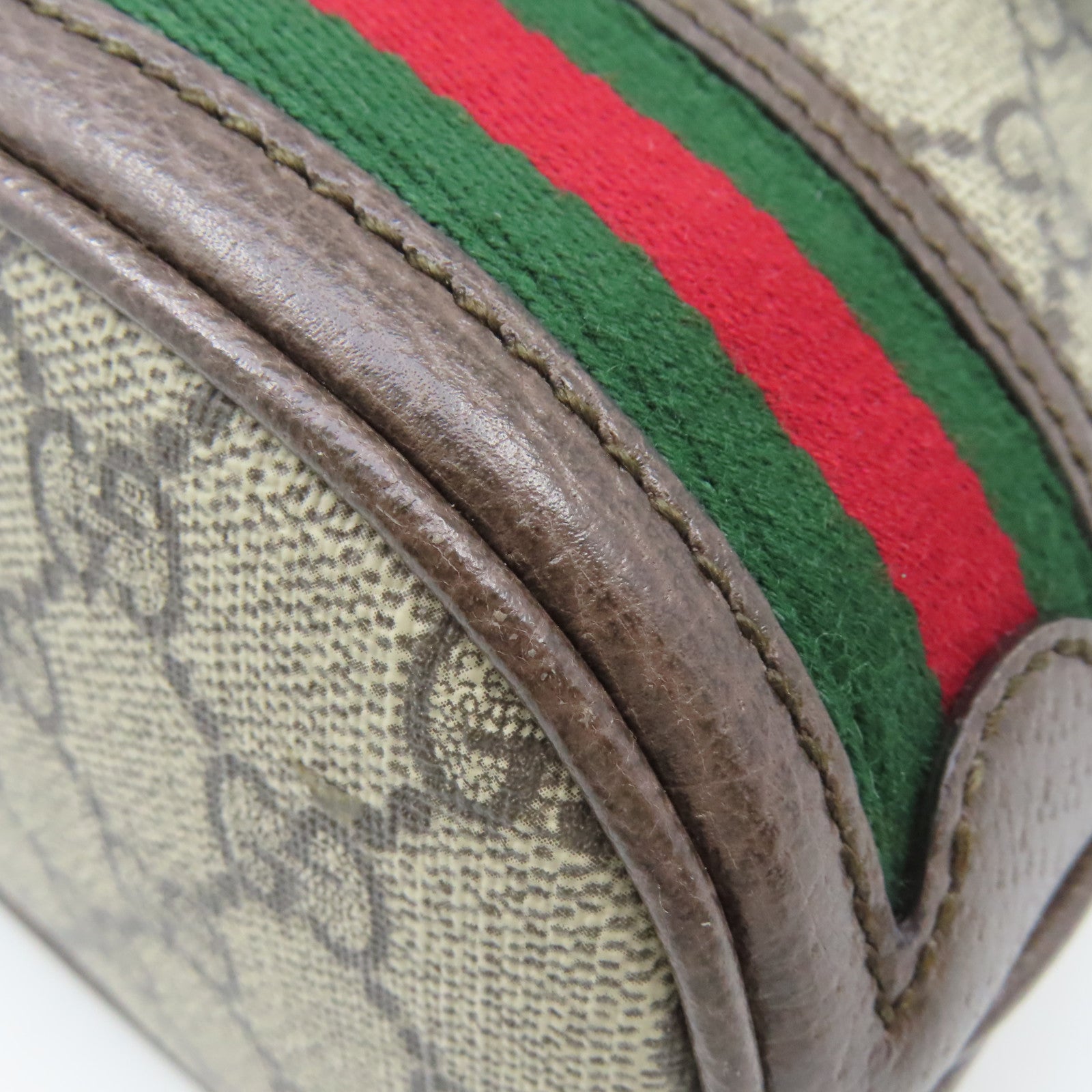 GUCCI 塗層帆布Ophidia GG Small Bucket 2Way Shoulder Bag手挽肩背兩用袋啡色