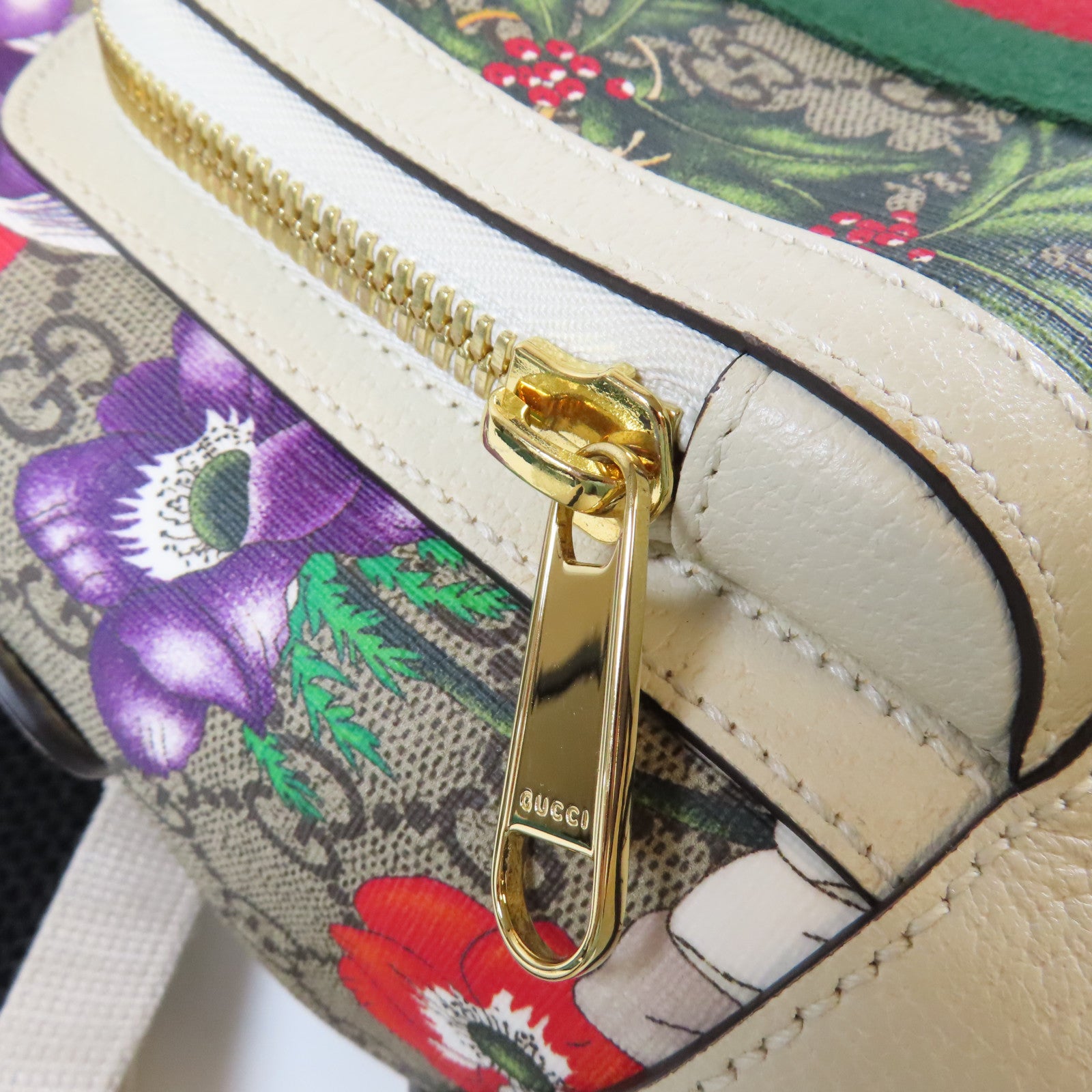 GUCCI 塗層帆布Ophidia GG Small Backpack金扣背包米色/啡色