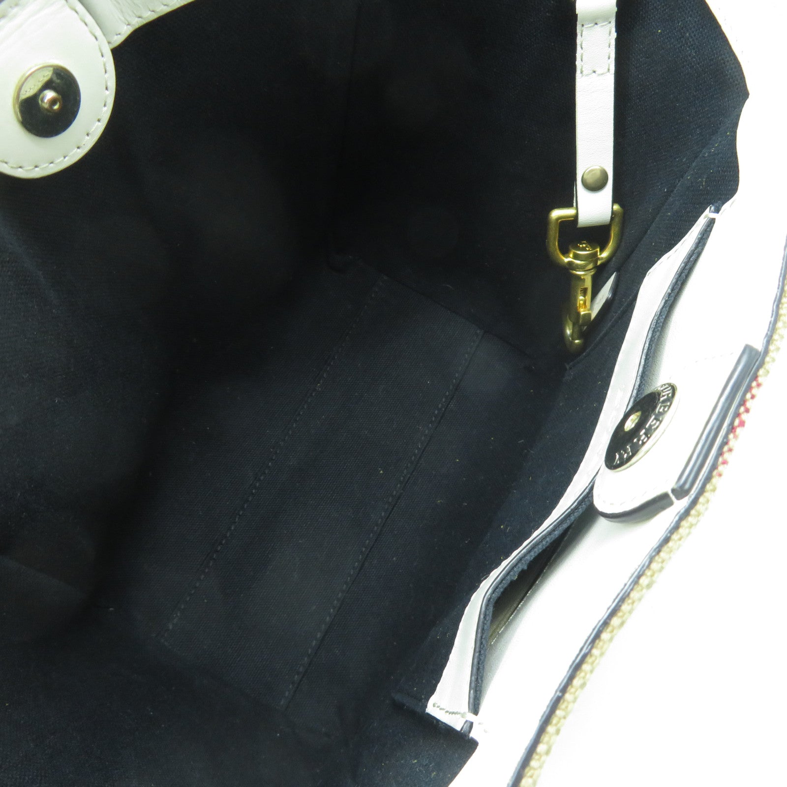 BURBERRY 帆布Hand Bag金扣手挽袋啡色