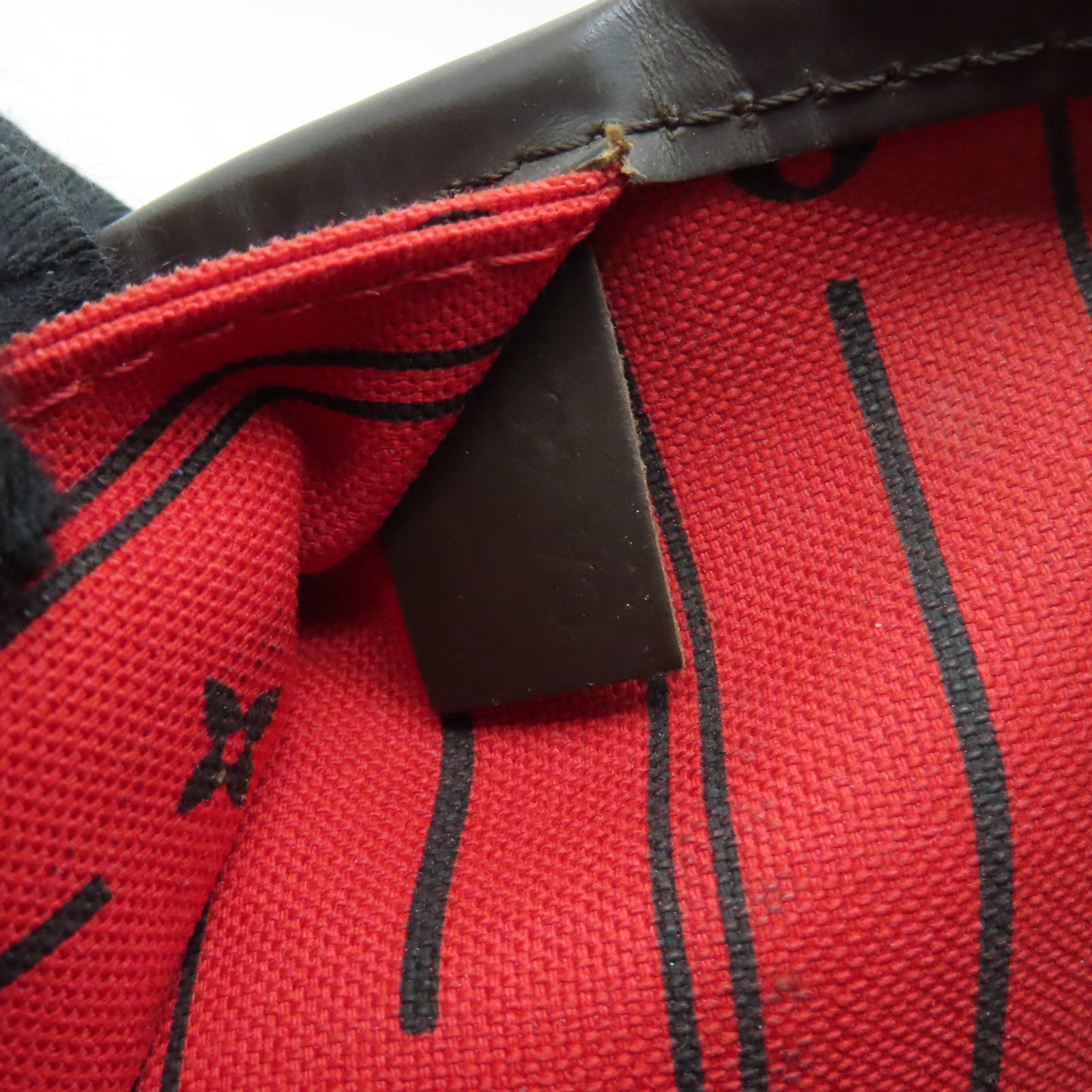 LOUIS VUITTON 【激減優惠】Damier Neverfull MM金扣手挽袋棕色