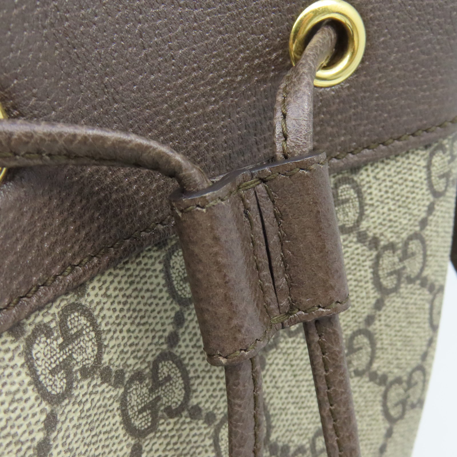 GUCCI 塗層帆布Ophidia GG Small Bucket 2Way Shoulder Bag手挽肩背兩用袋啡色