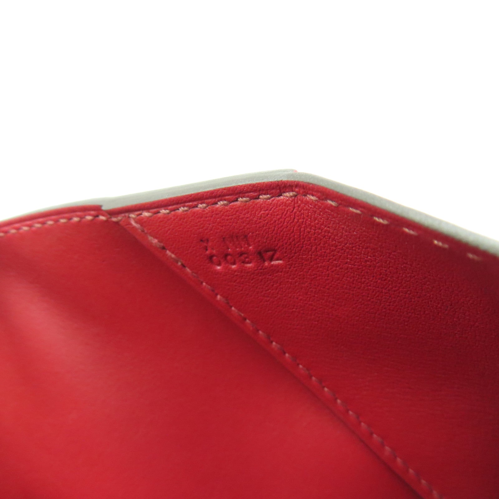 HERMES Swift皮革Tutti Frutti Clutch銀扣手拿包紅色
