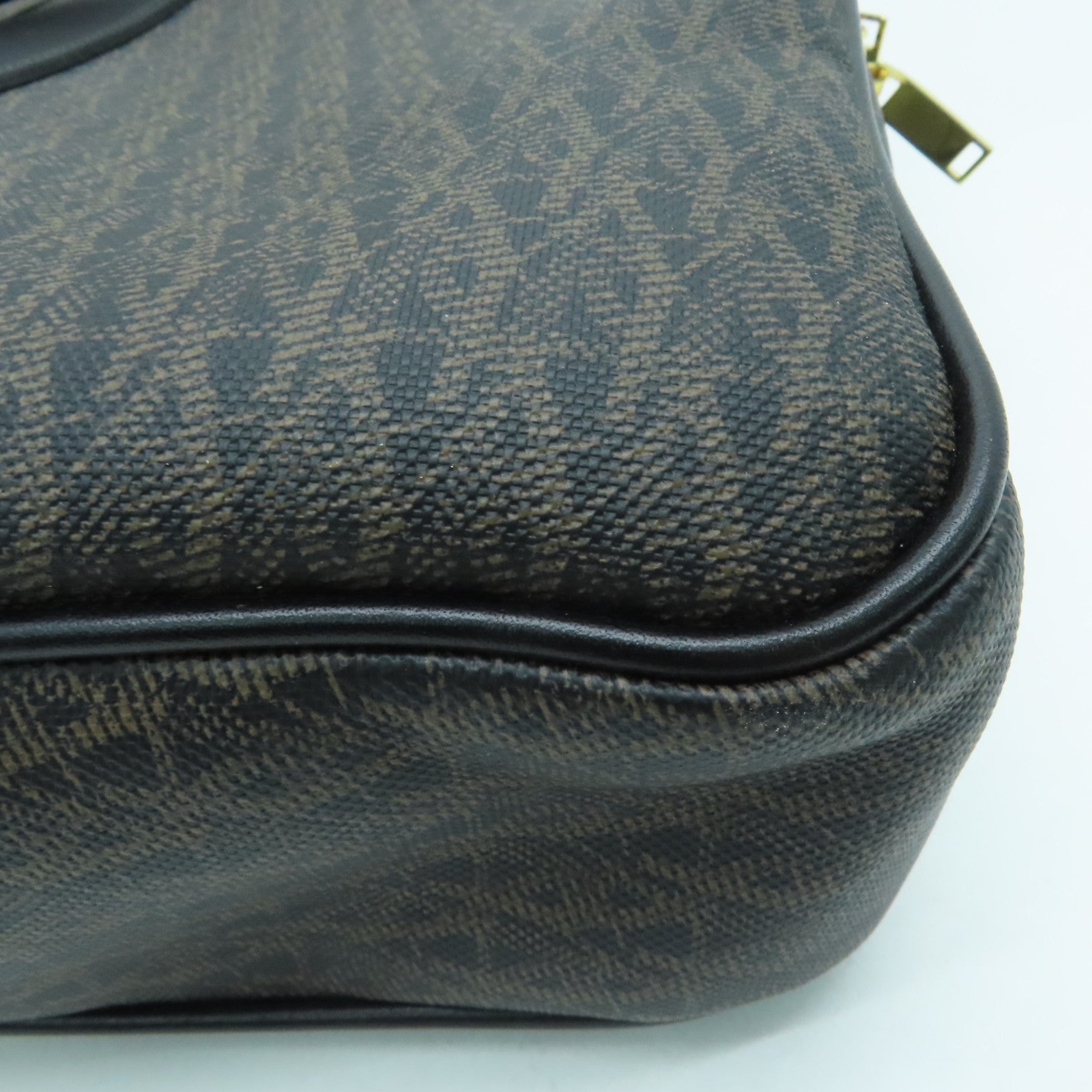 SAINT LAURENT 牛皮皮革2way Shoulder Bag金扣手挽肩背两用袋啡色黑色