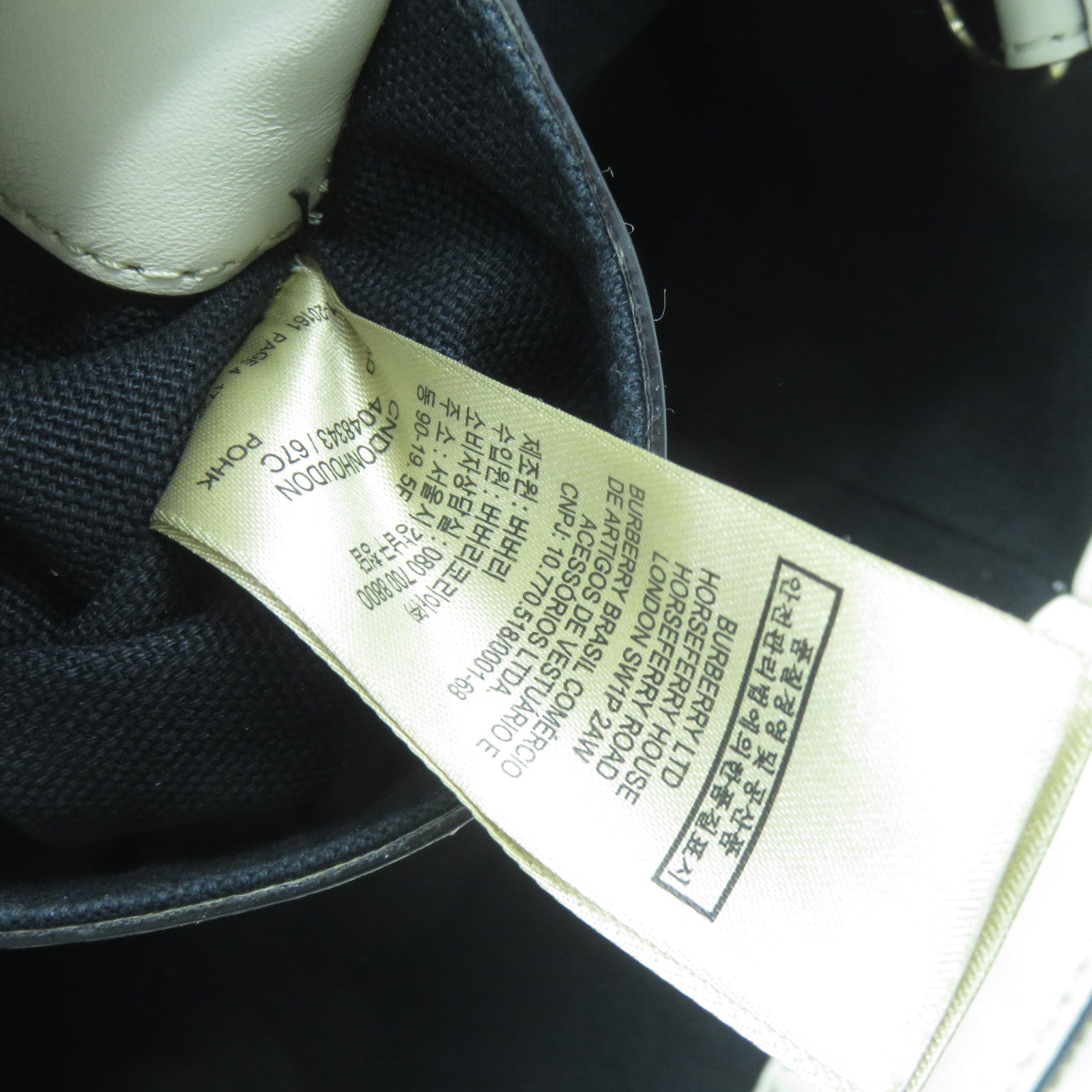 BURBERRY 帆布Hand Bag金扣手挽袋啡色