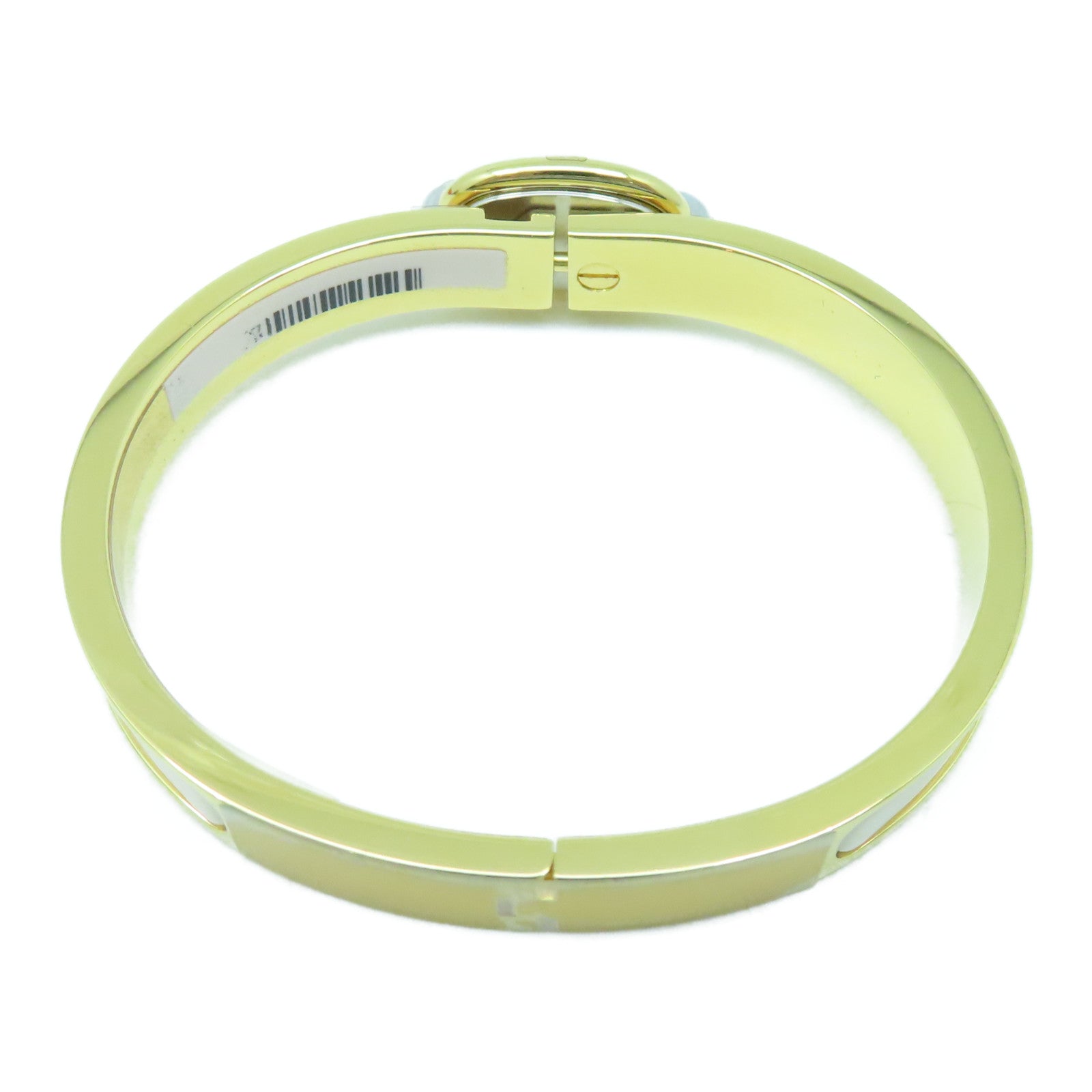 HERMES 金属Mini Clic Chaine D'Ancre手环奶茶色/金色