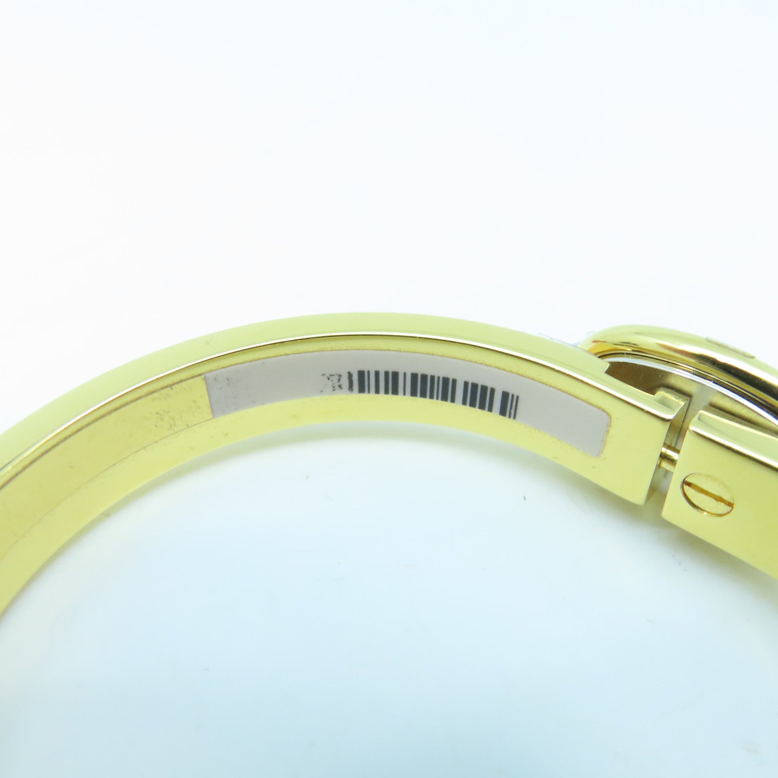 HERMES 金属Mini Clic Chaine D'Ancre手环奶茶色/金色