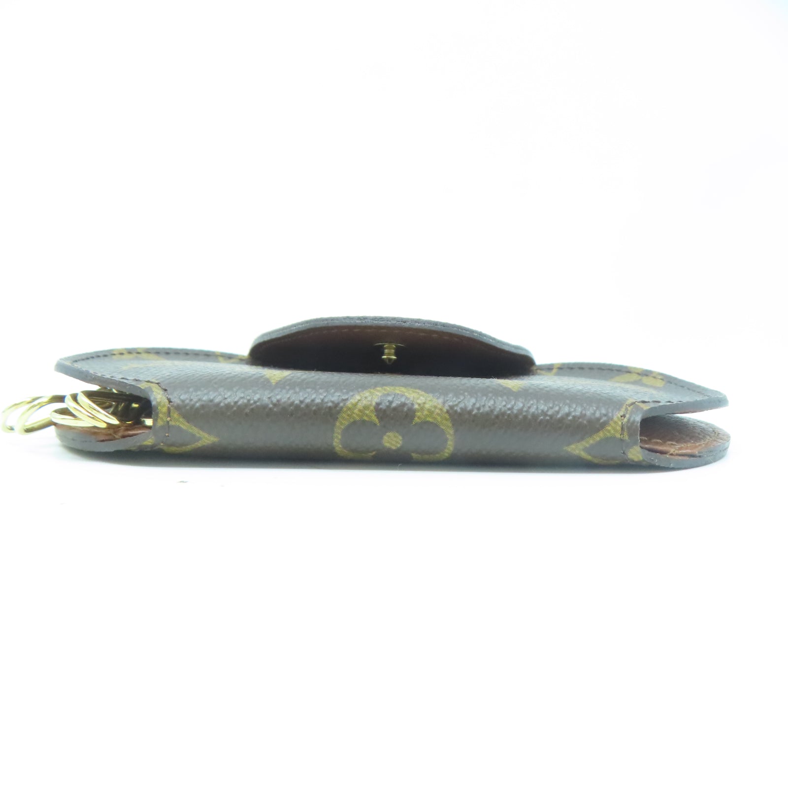 LOUIS VUITTON Monogram Key Holder金扣鎖匙包棕色