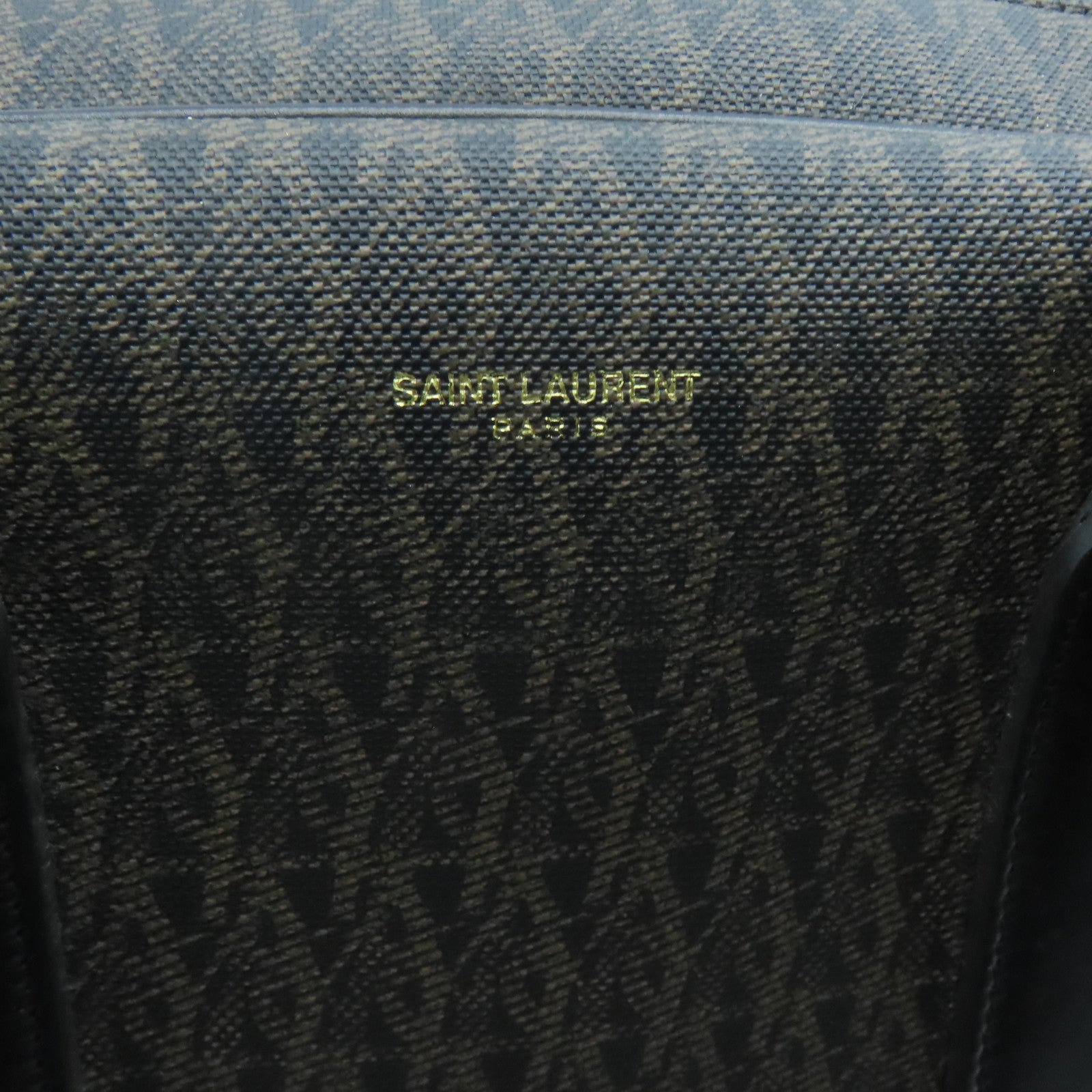 SAINT LAURENT 牛皮皮革2way Shoulder Bag金扣手挽肩背两用袋啡色黑色