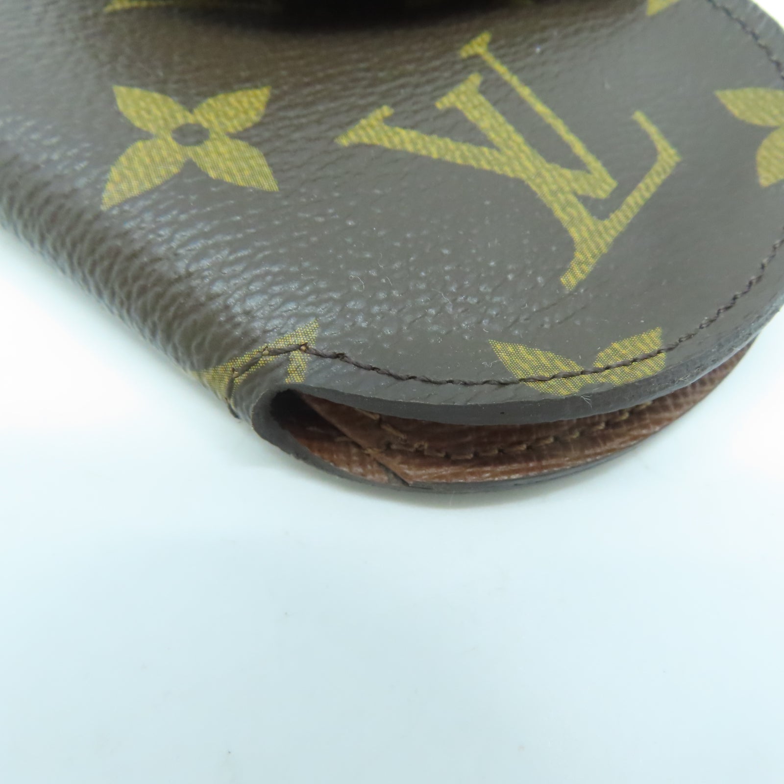LOUIS VUITTON Monogram Key Holder金扣鎖匙包棕色
