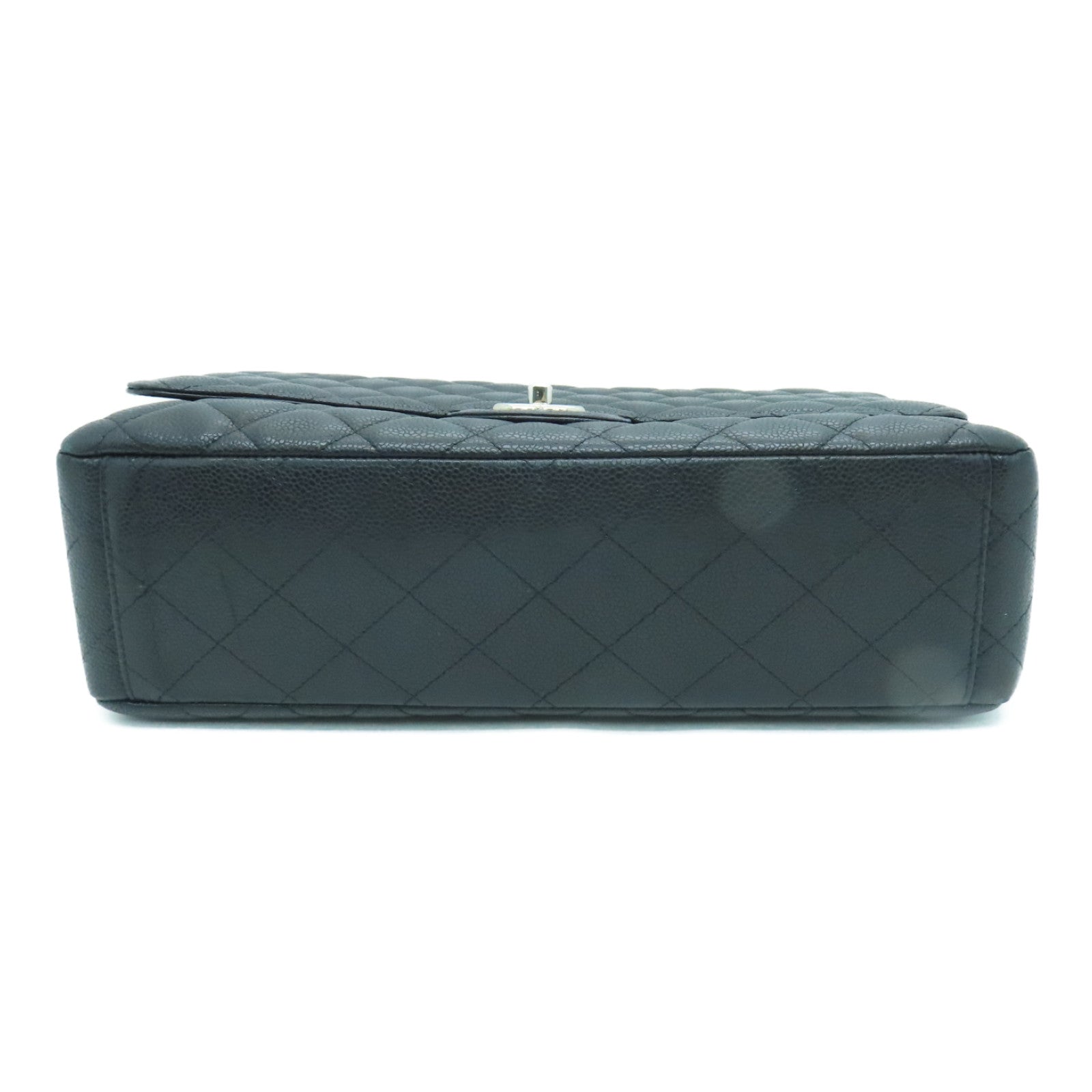 CHANEL 菱格牛皮皮革Chain Shoulder Bag鏈帶肩背袋黑色