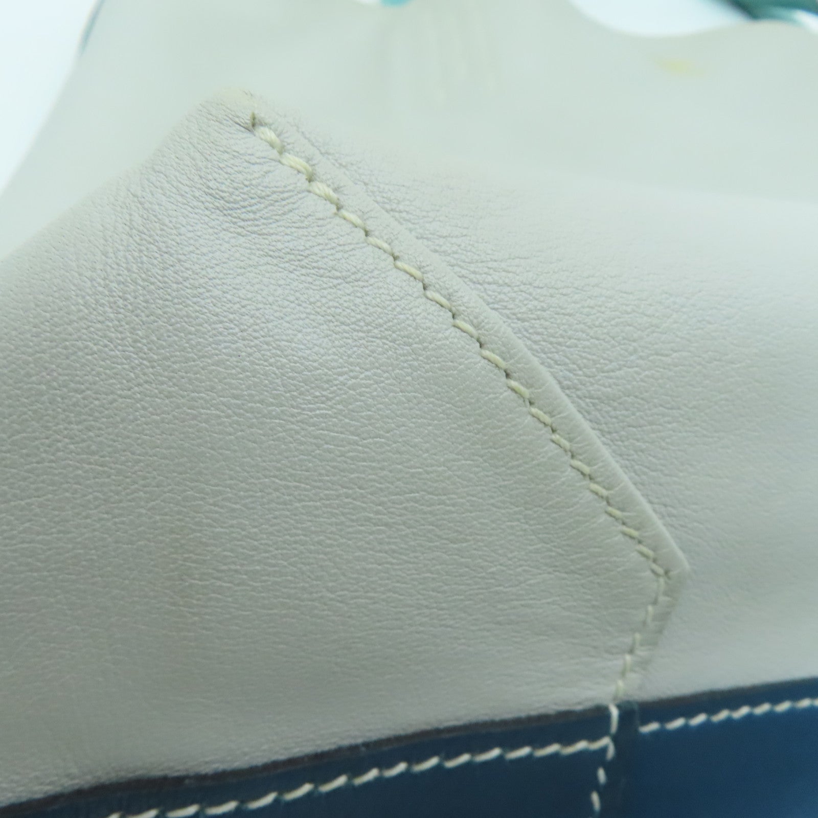HERMES [Sharp Discount] Swift Leather Double Sens Shoulder Bag Gray/Blue