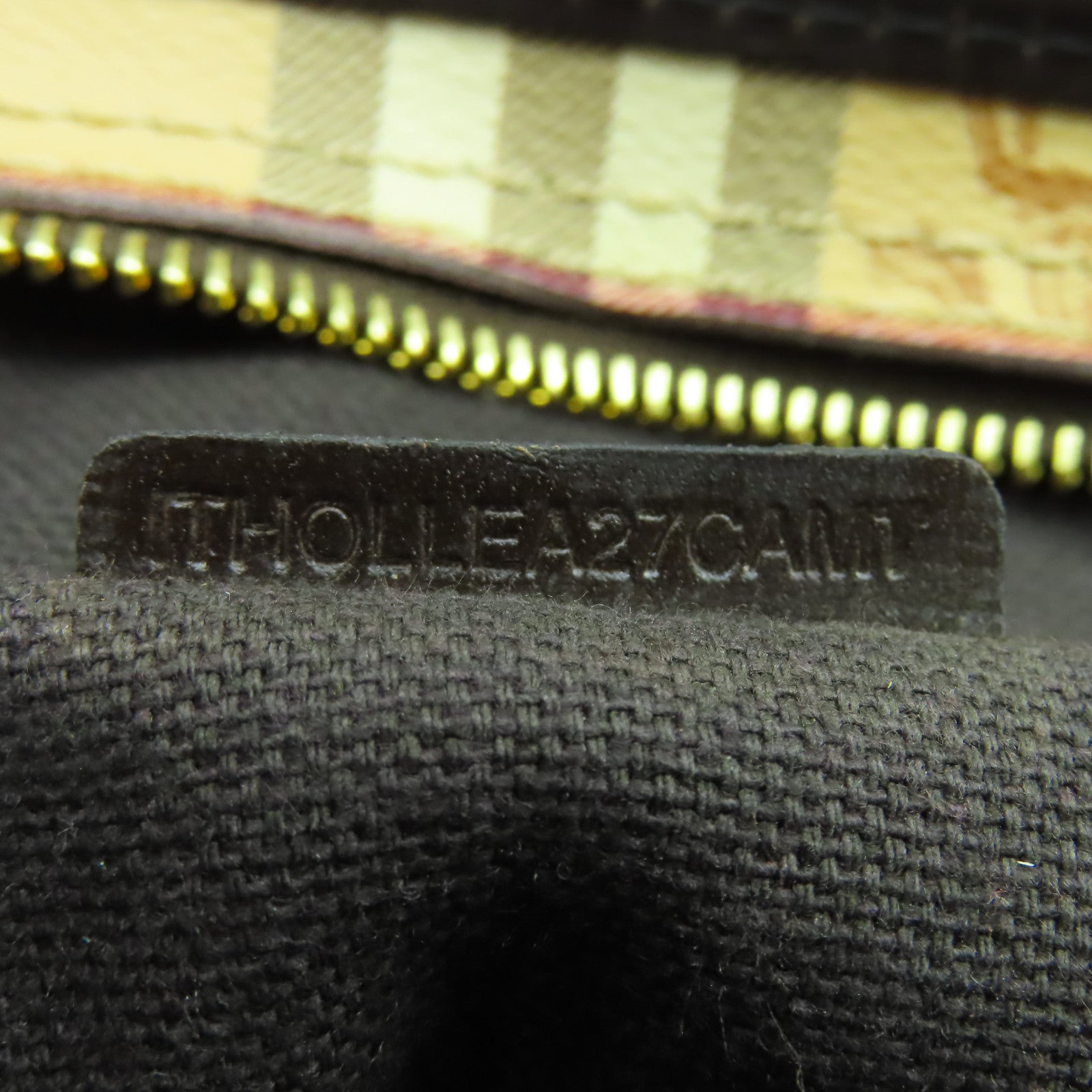 BURBERRY 塗層帆布Shoulder Bag金扣肩背袋米色