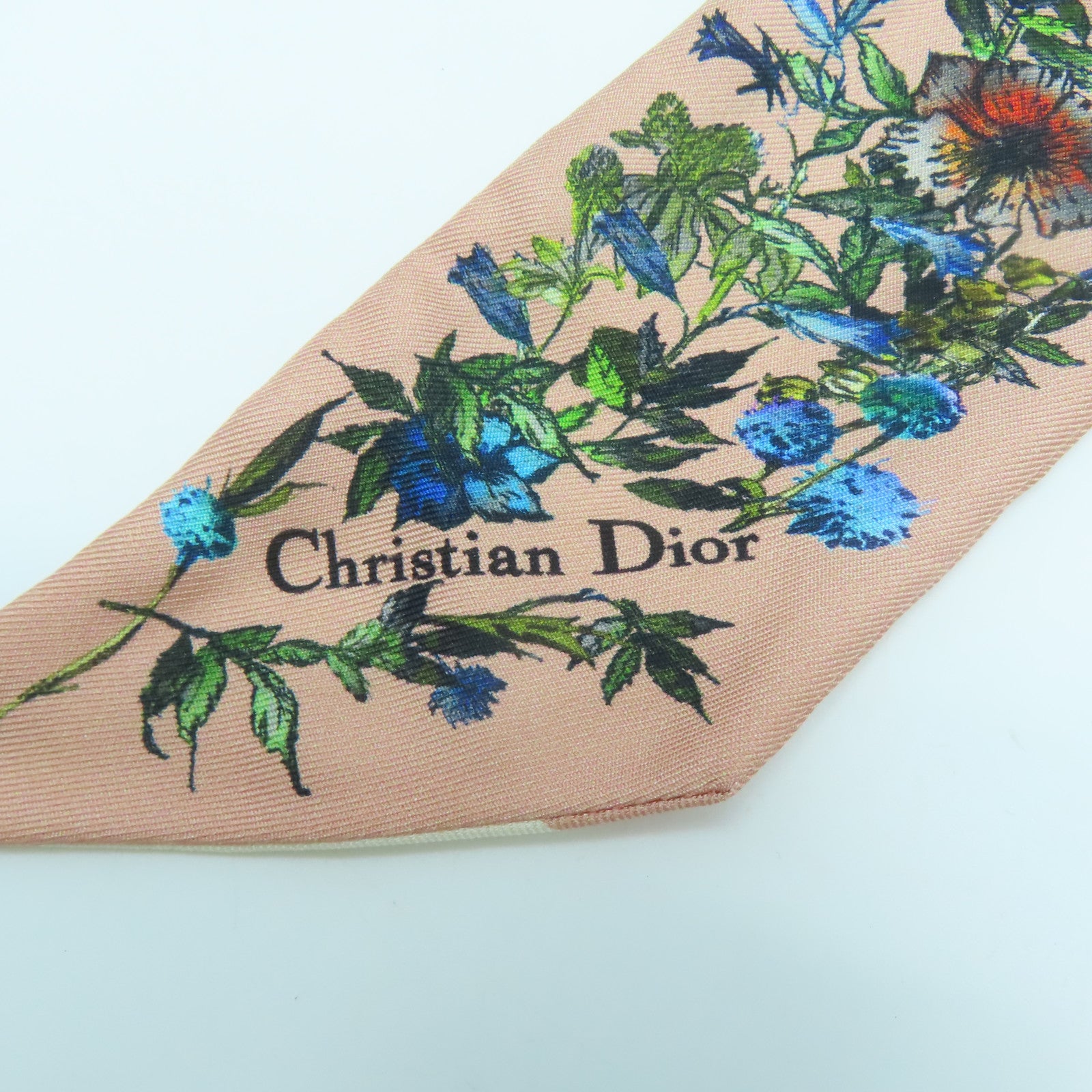 Dior 絲質Scarf絲巾粉紅色/白色/彩色