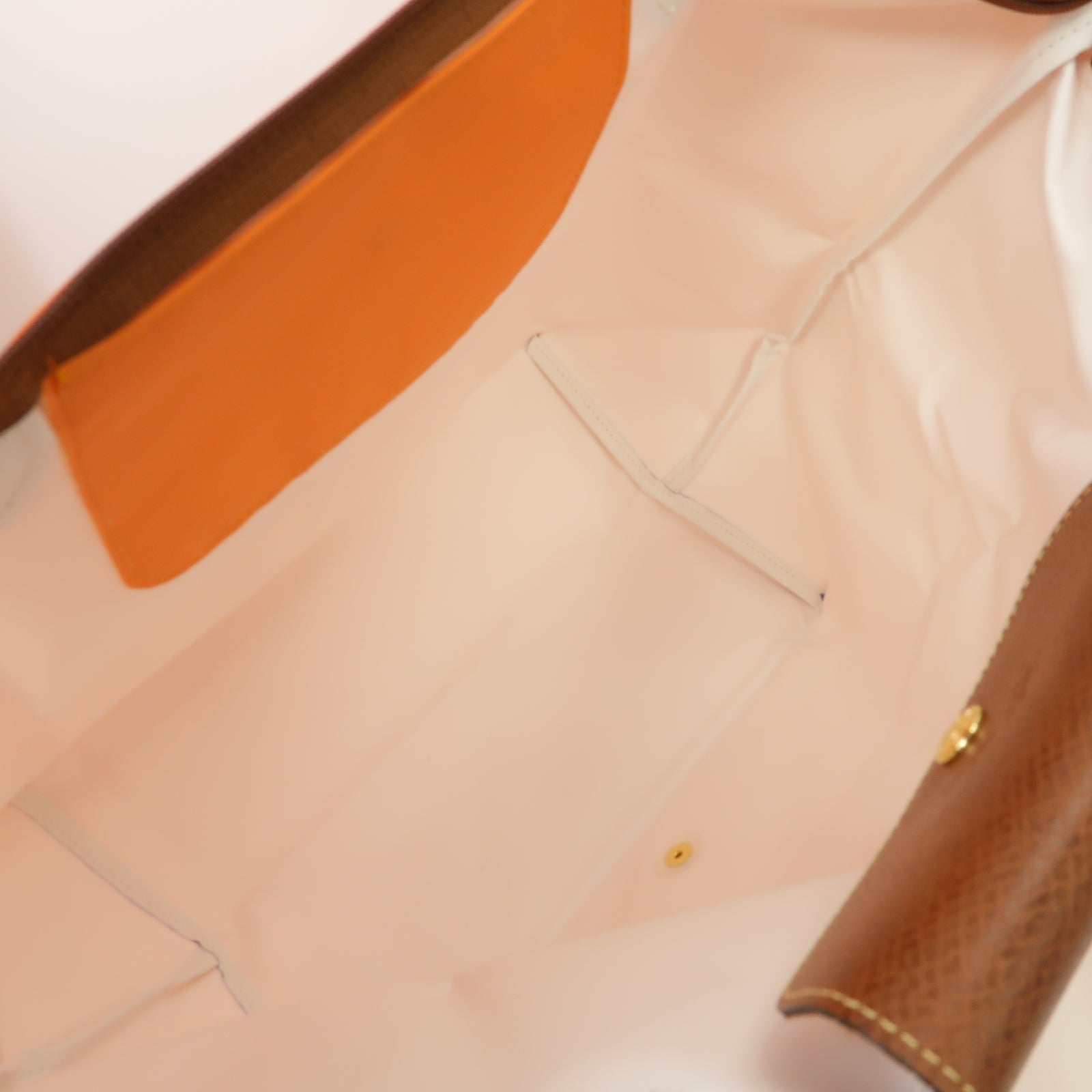 Longchamp 尼龍Shoulder Bag金扣肩背袋橙色